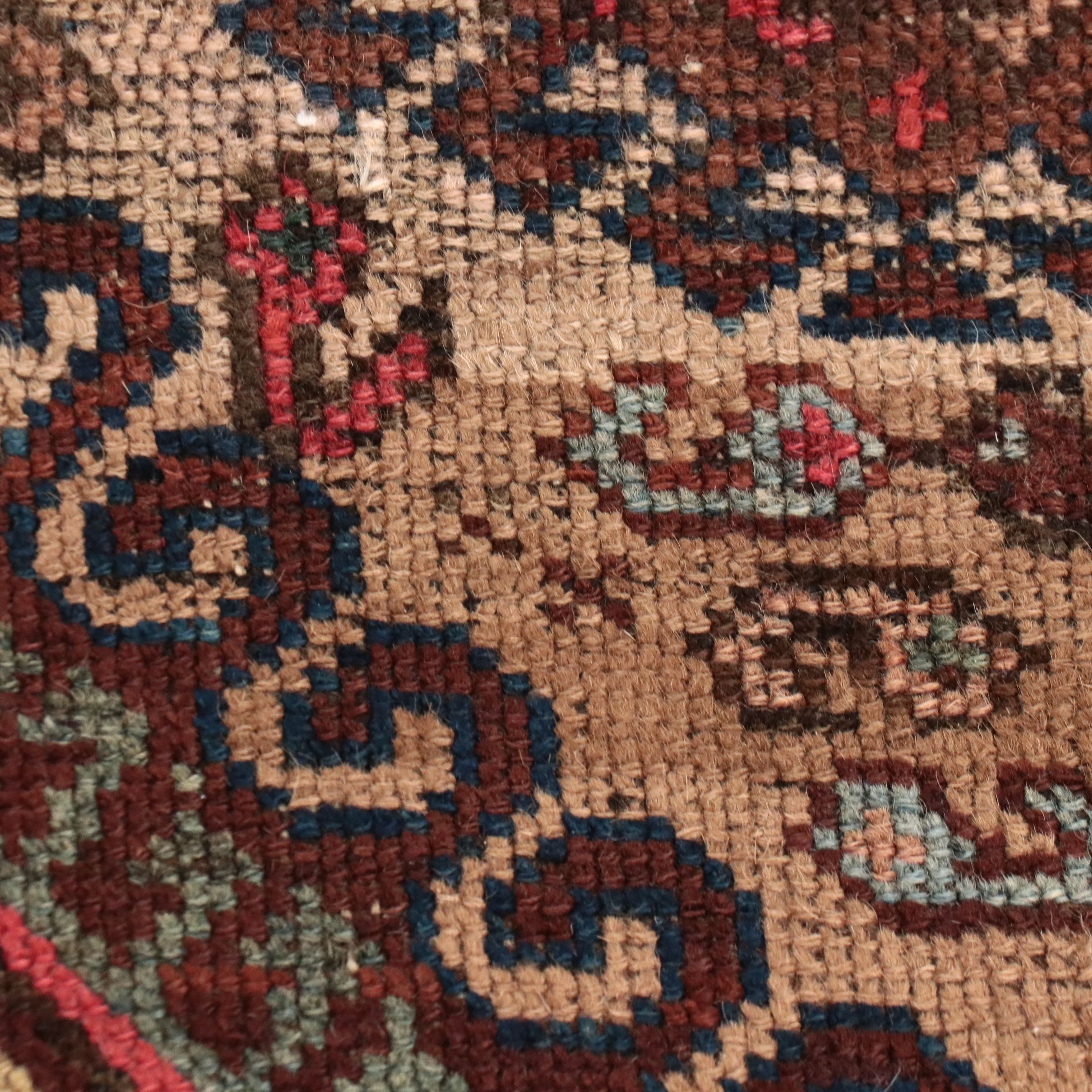 2'5 x 3'11 Hand-Knotted Turkish Baluch Accent Rug
