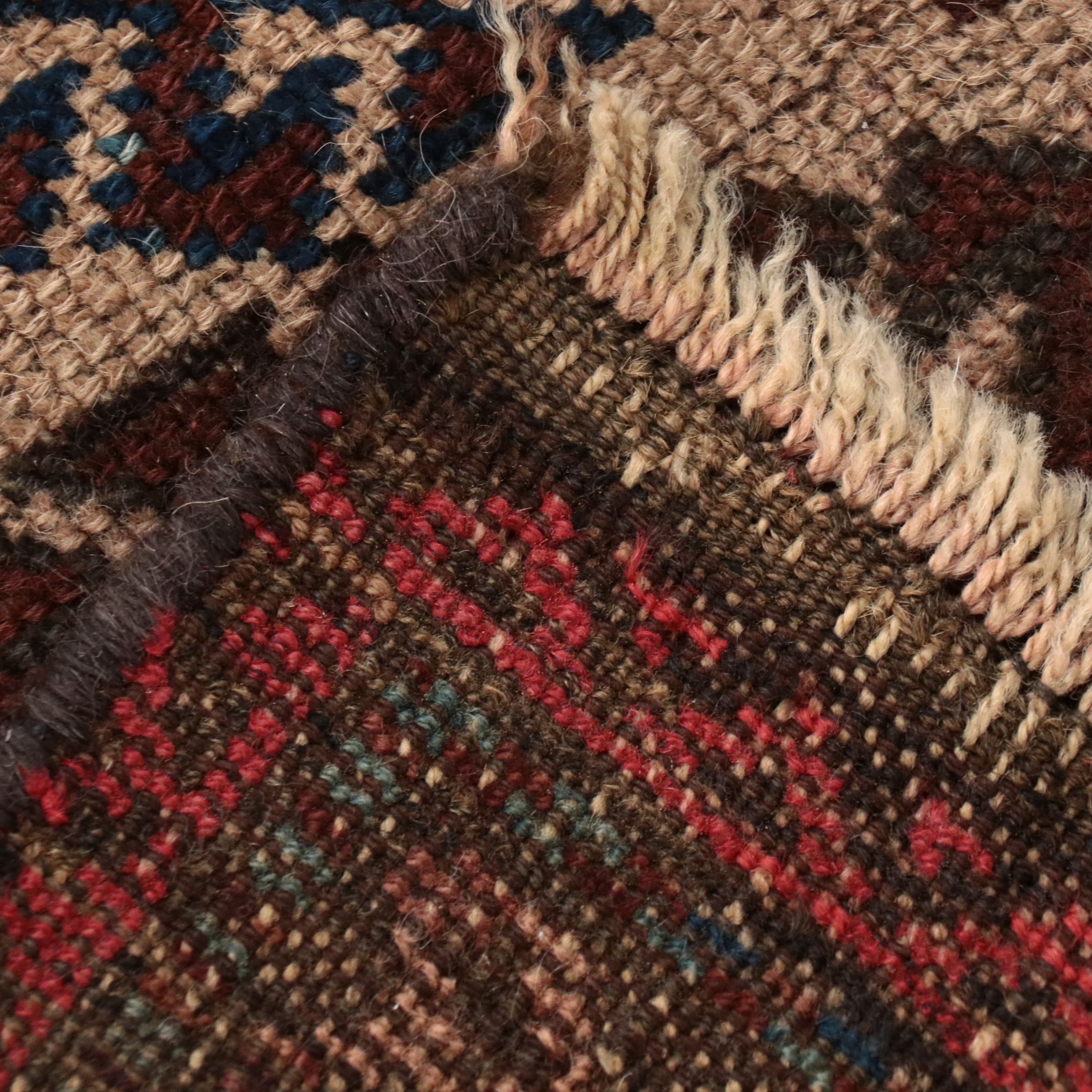 2'5 x 3'11 Hand-Knotted Turkish Baluch Accent Rug