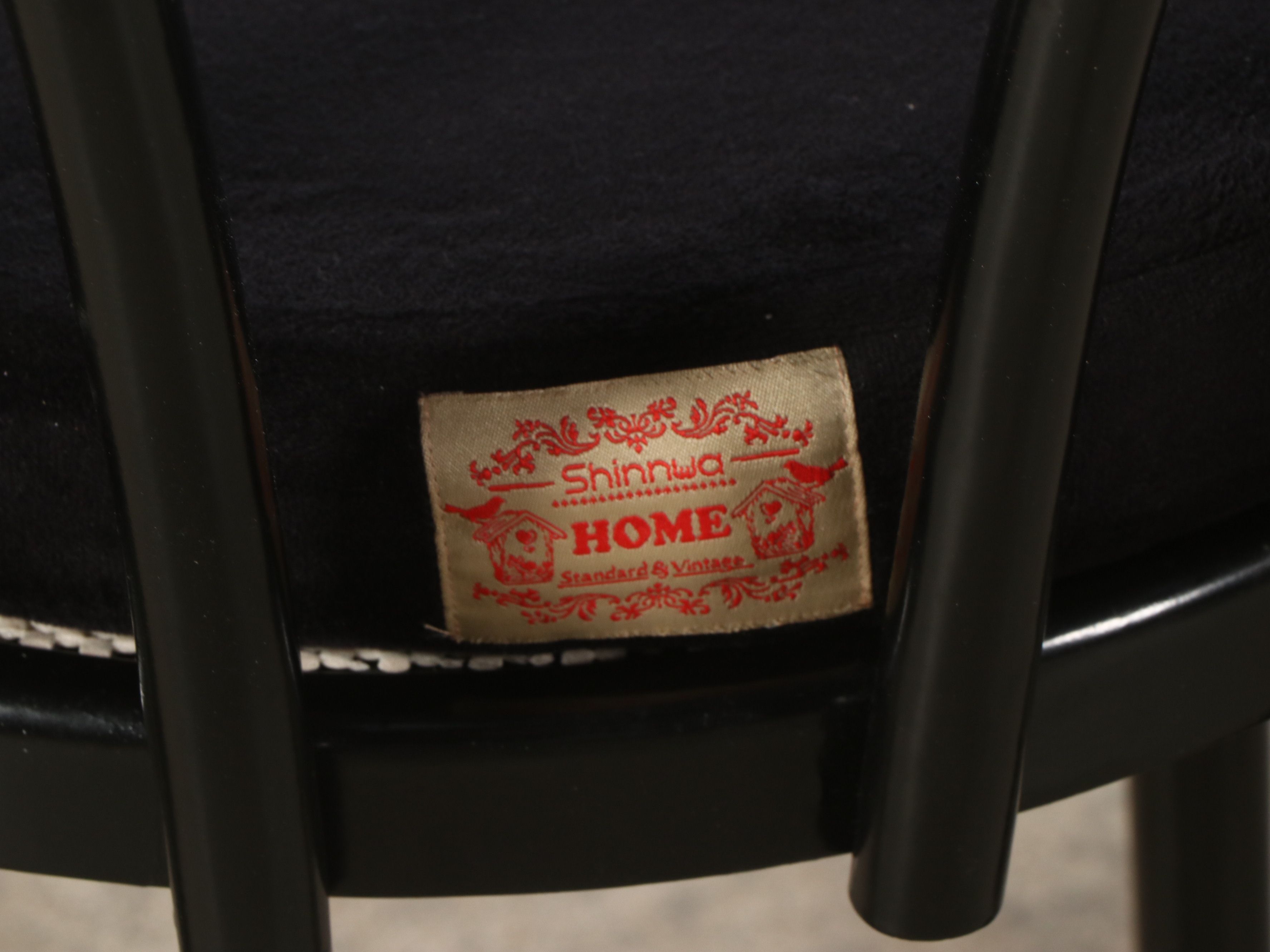 Five-Piece Dining Set with Glass Top Table and Art Nouveau Style Bistro Chairs