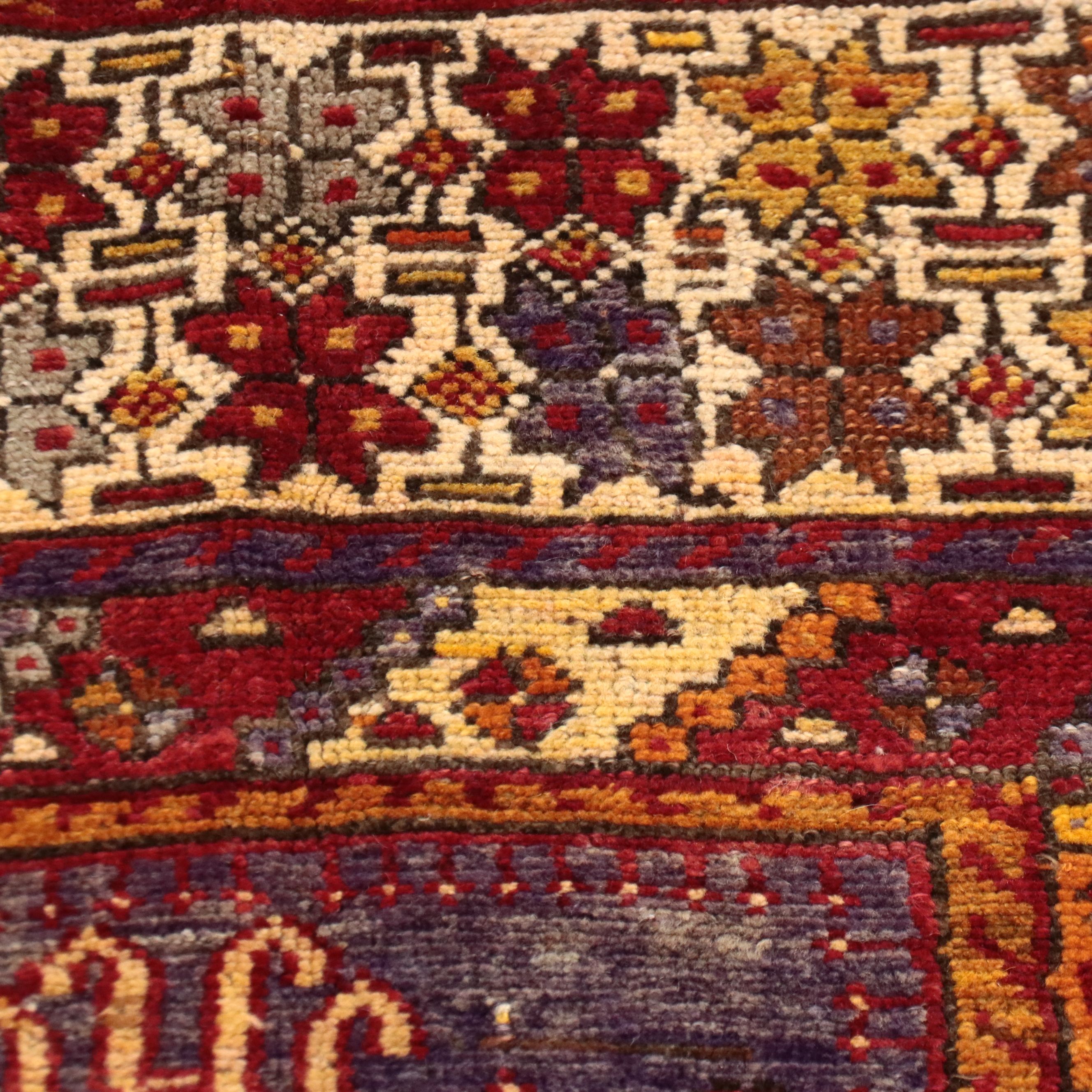 3'7 x 5'2 Hand-Knotted Turkish Ghiordes Prayer Rug