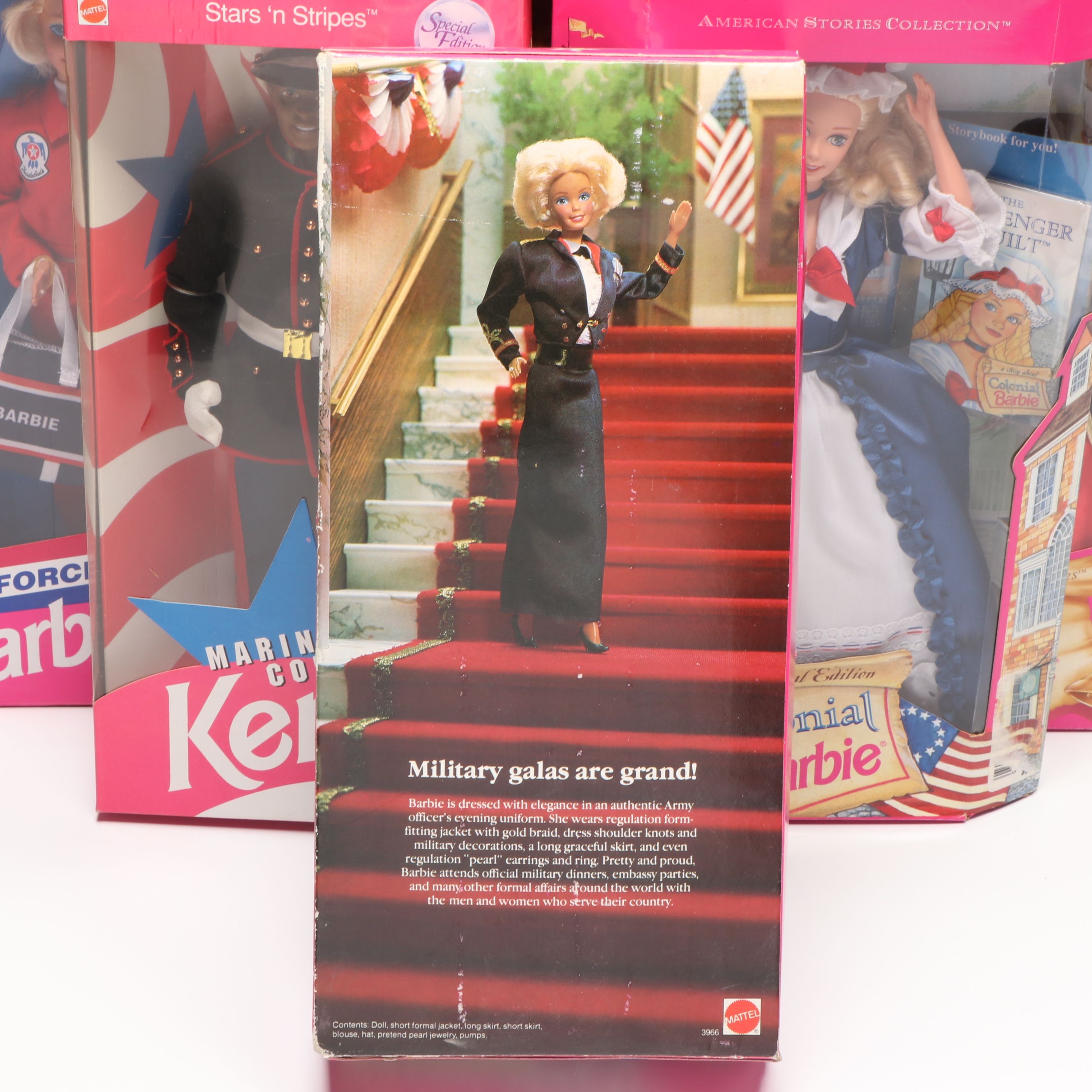 Barbie "Patriot", "Colonial", "Air Force", and More Barbie and Ken Dolls