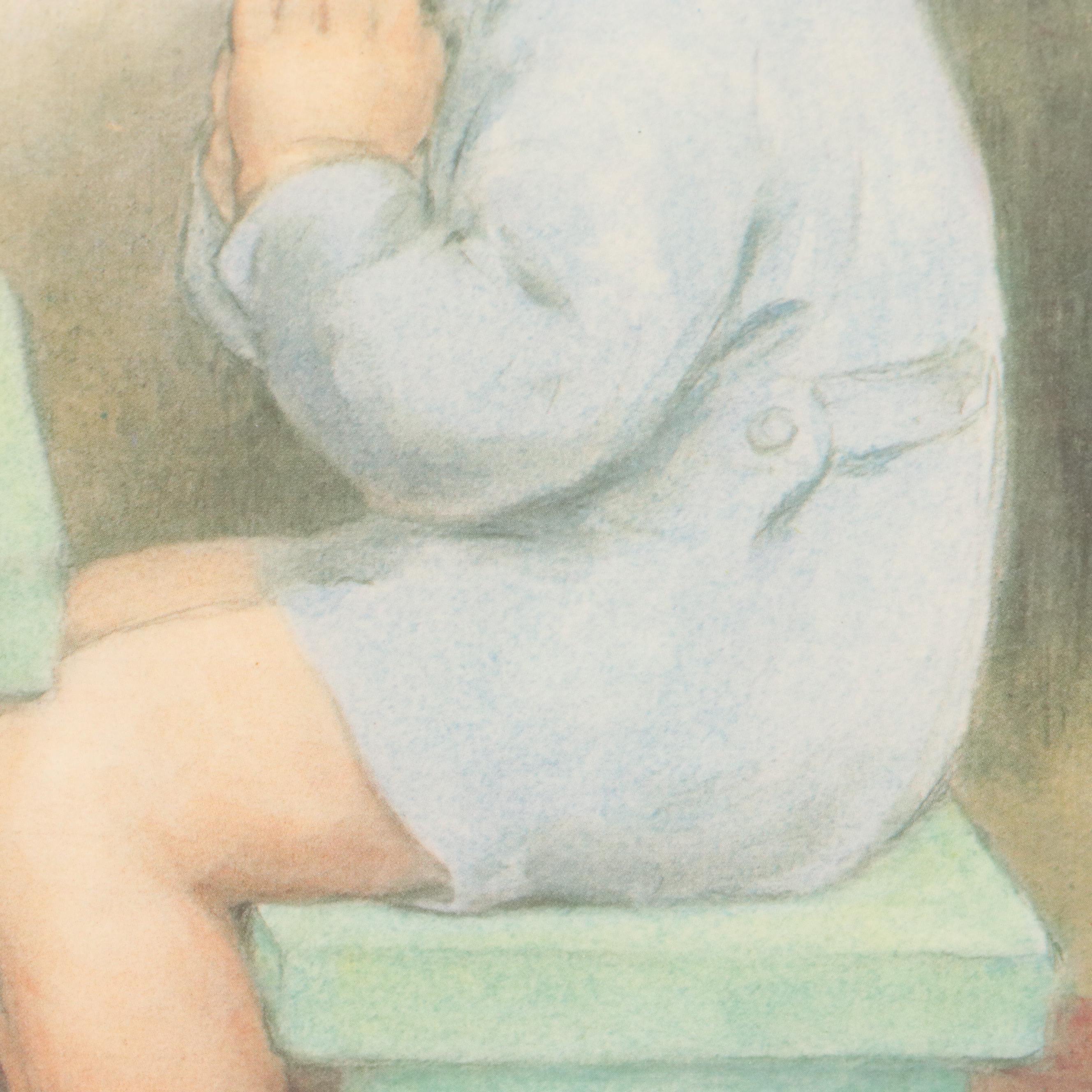 Offset Lithograph After Bessie Pease Gutmann "Thank You, God"