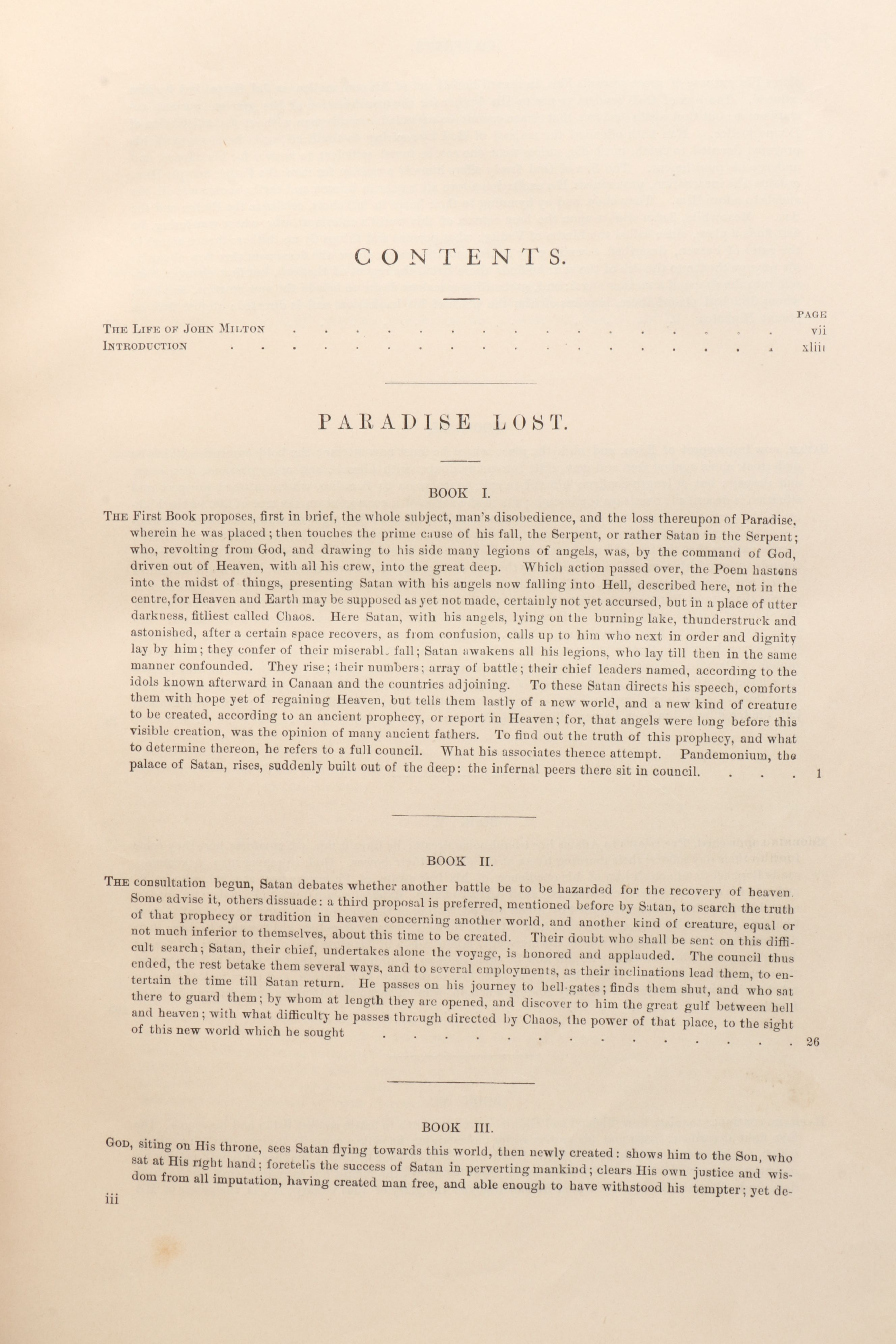 Gustave Doré Illustrated "Paradise Lost" by John Milton, 1886