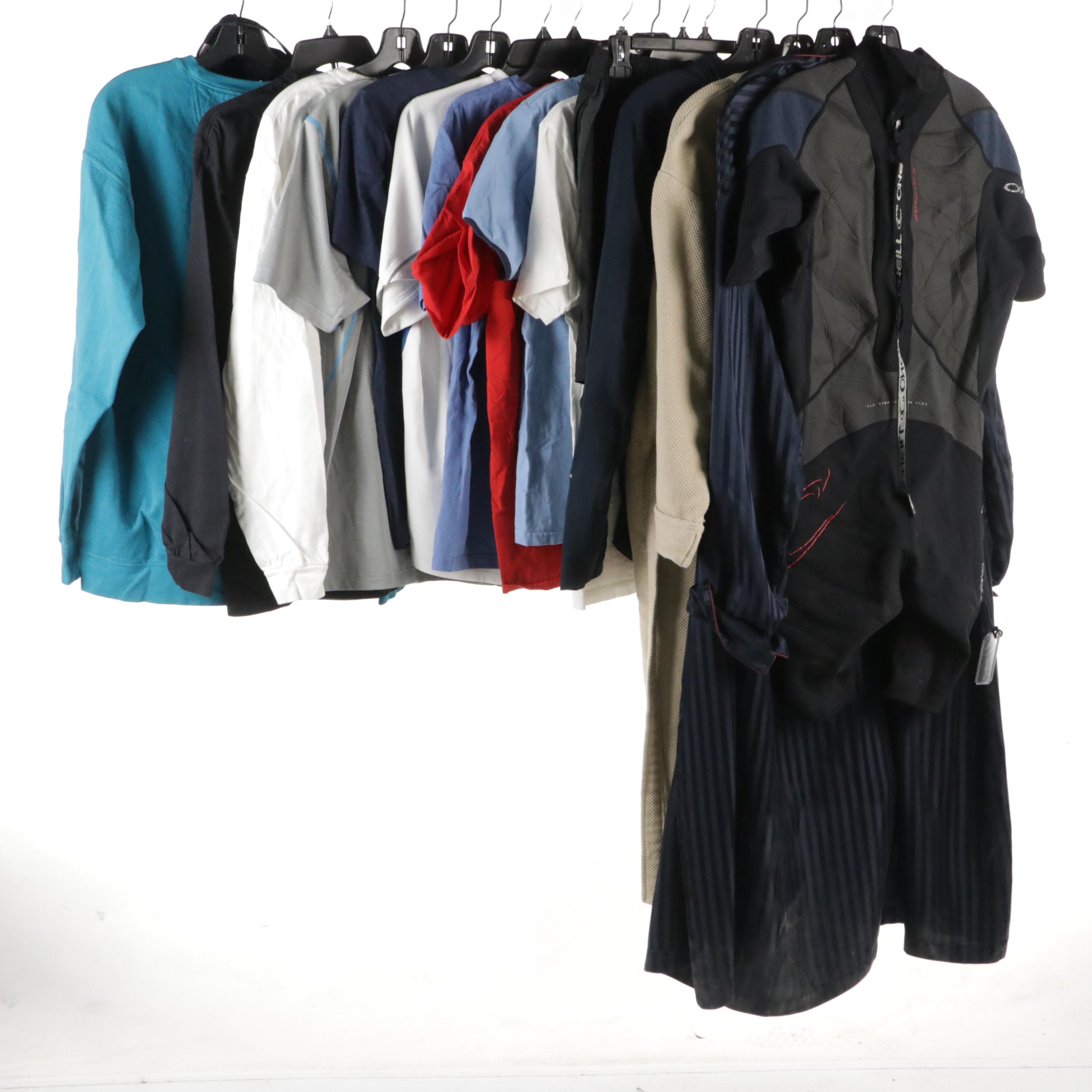 Men's O'Neill Short Wet Suit, Nike Dri-Fit Pullover, Other T-Shirts, Robes, More