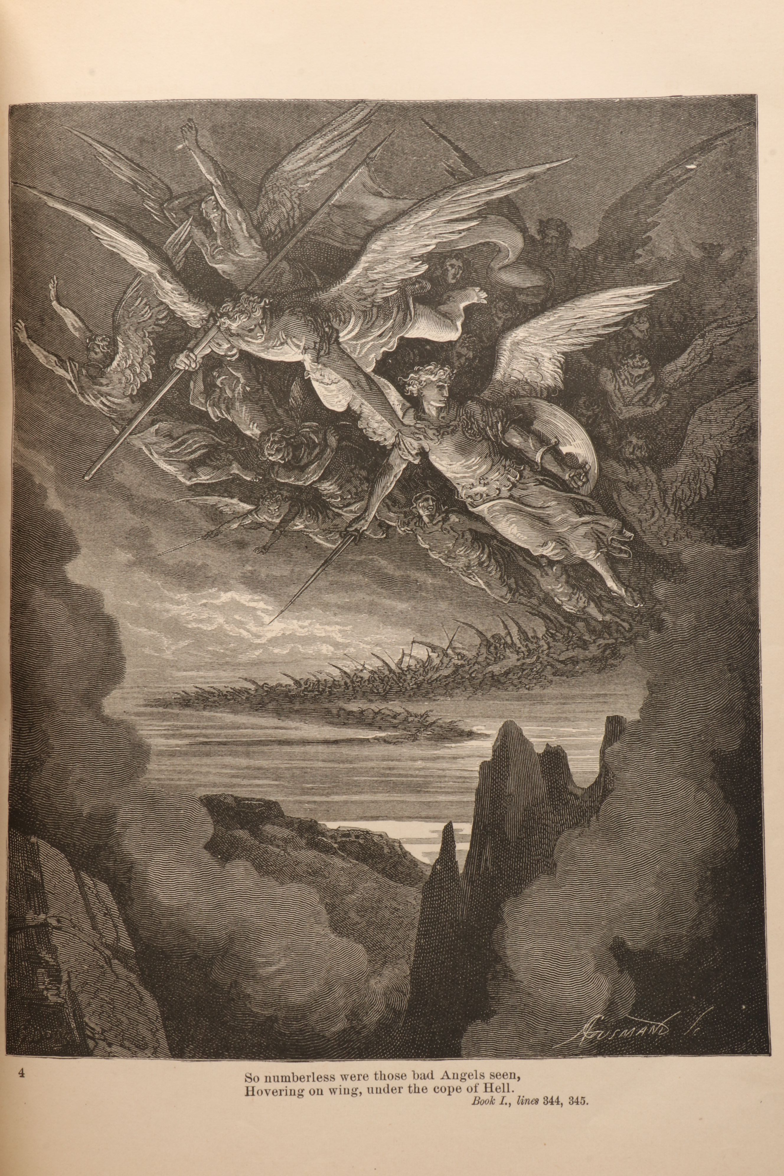 Gustave Doré Illustrated "Paradise Lost" by John Milton, 1886
