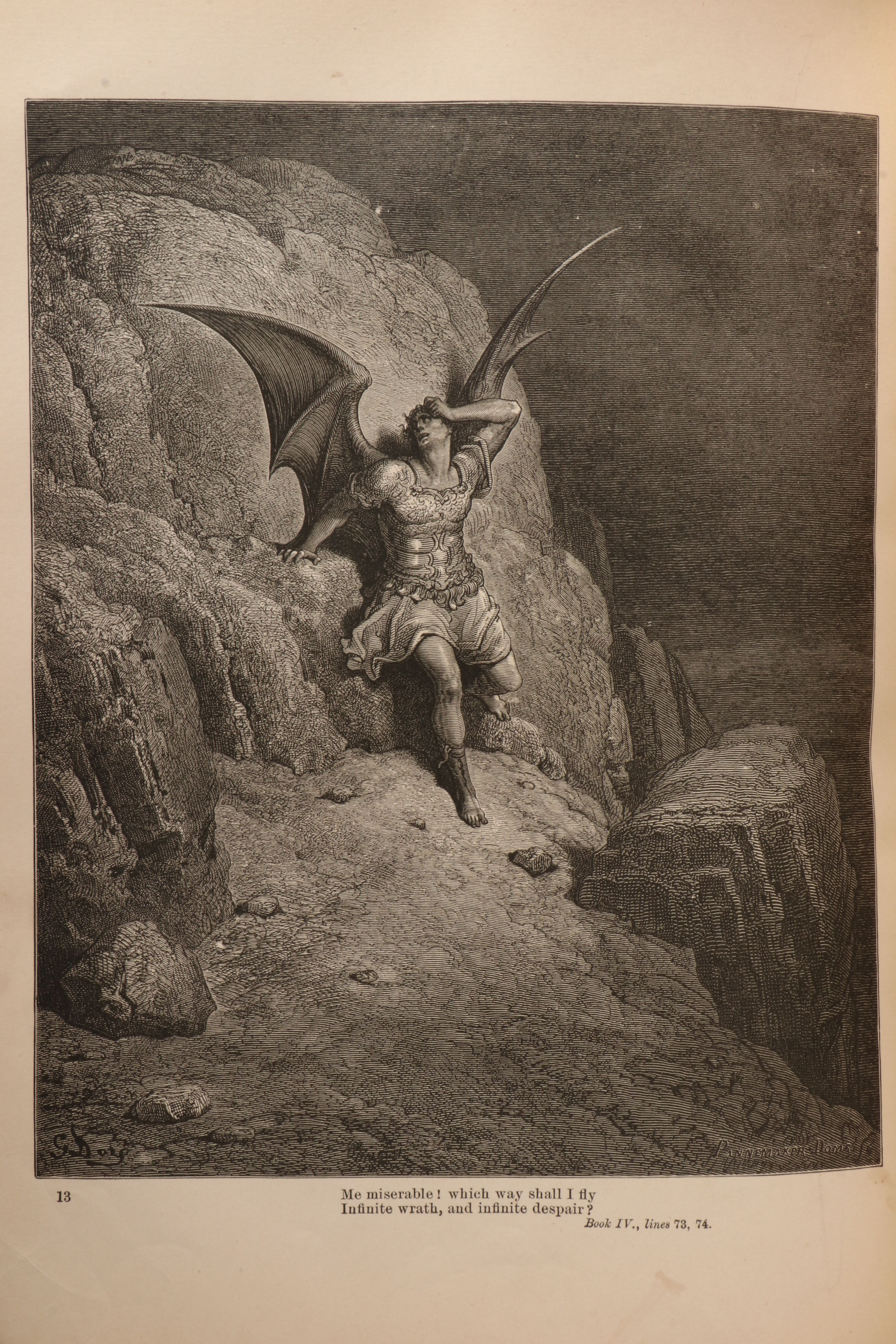 Gustave Doré Illustrated "Paradise Lost" by John Milton, 1886