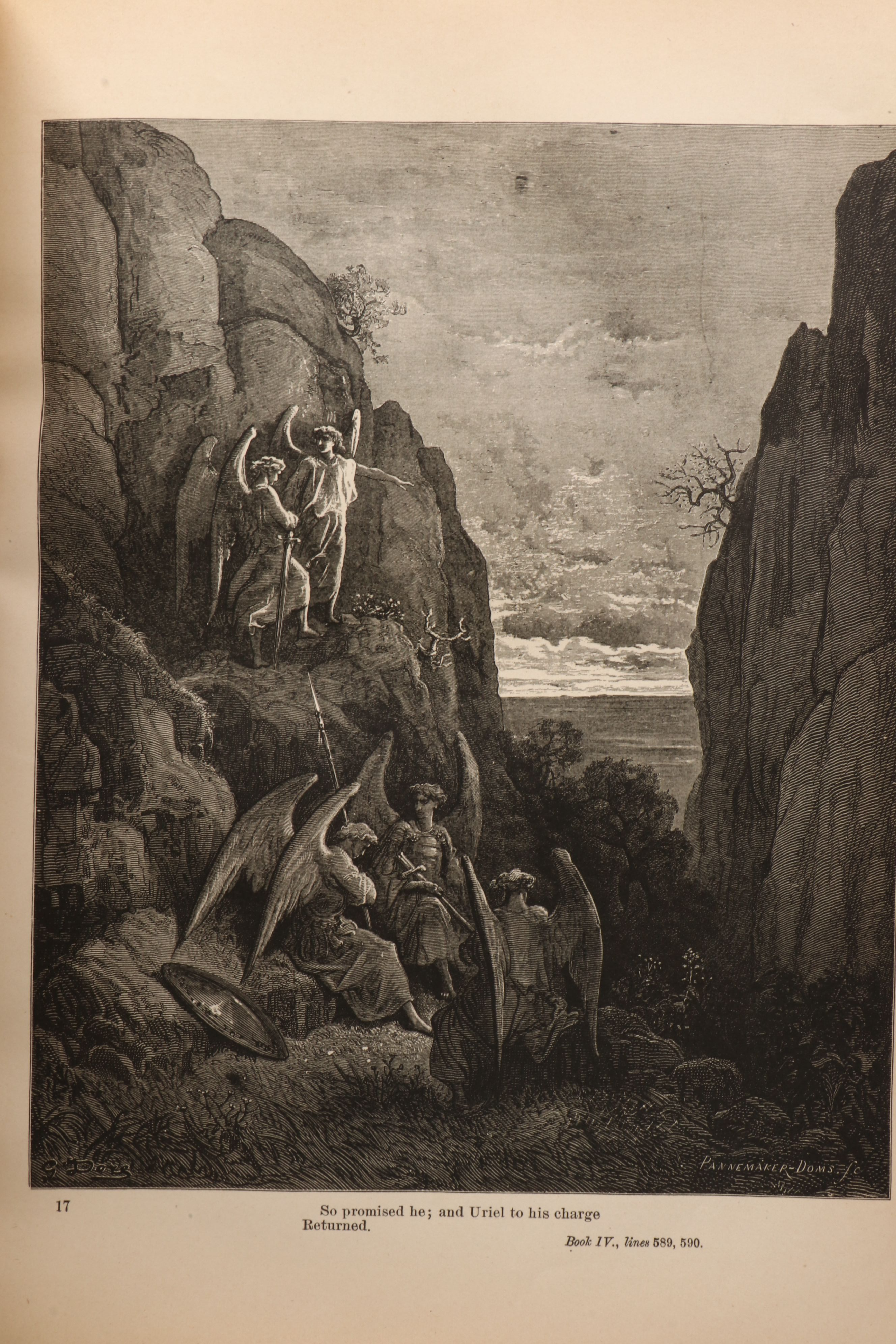 Gustave Doré Illustrated "Paradise Lost" by John Milton, 1886