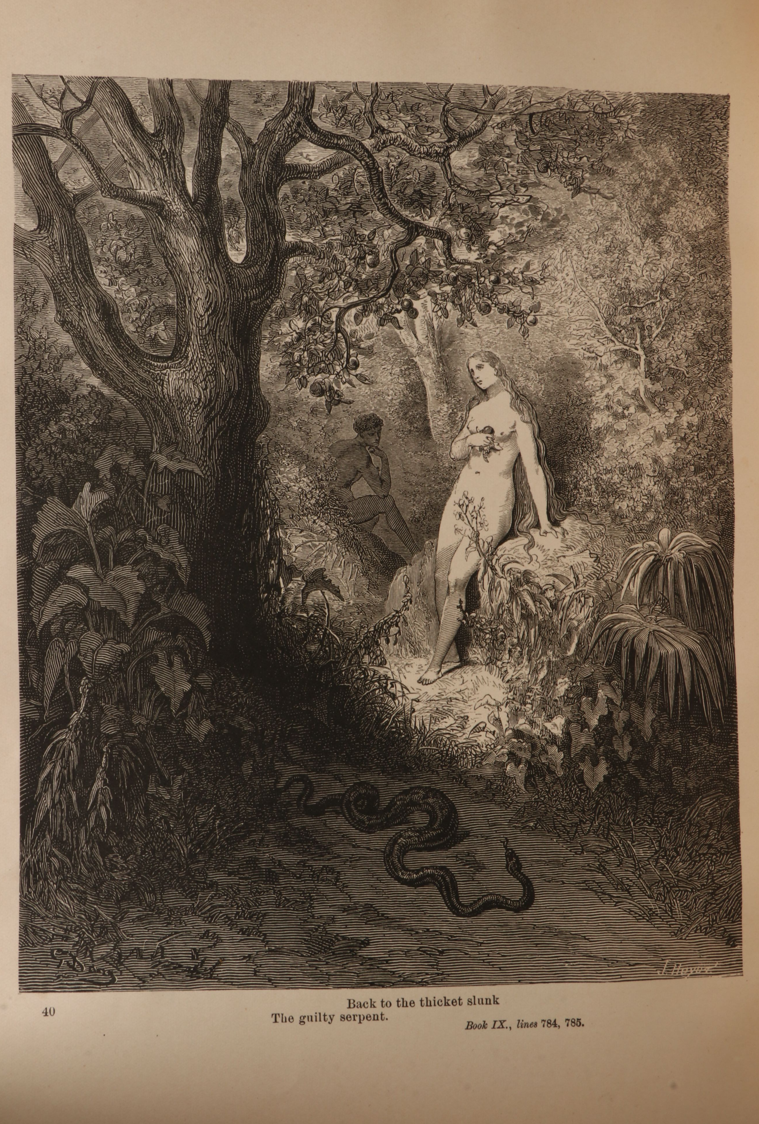 Gustave Doré Illustrated "Paradise Lost" by John Milton, 1886