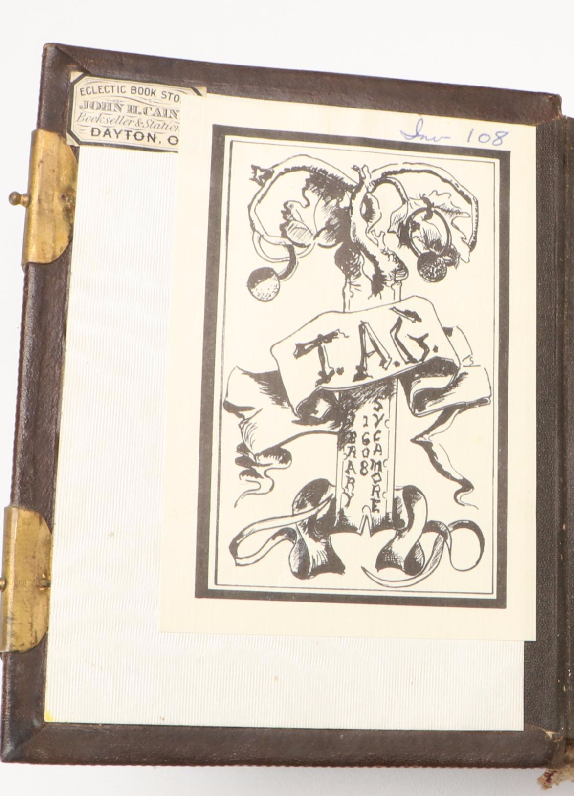 Portraits of Men, Women and Children in Embossed Leather Album