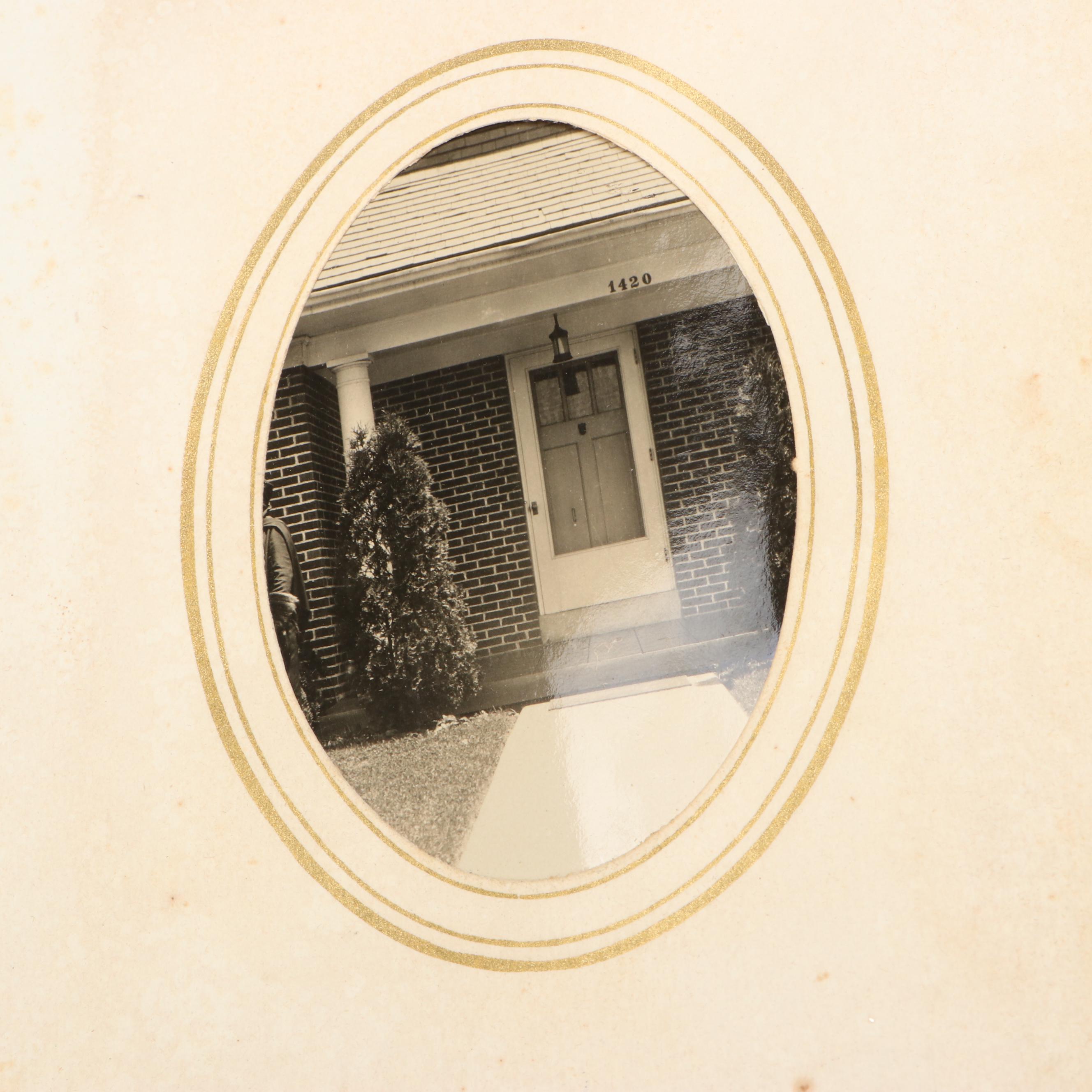 Portraits of Men, Women and Children in Embossed Leather Album