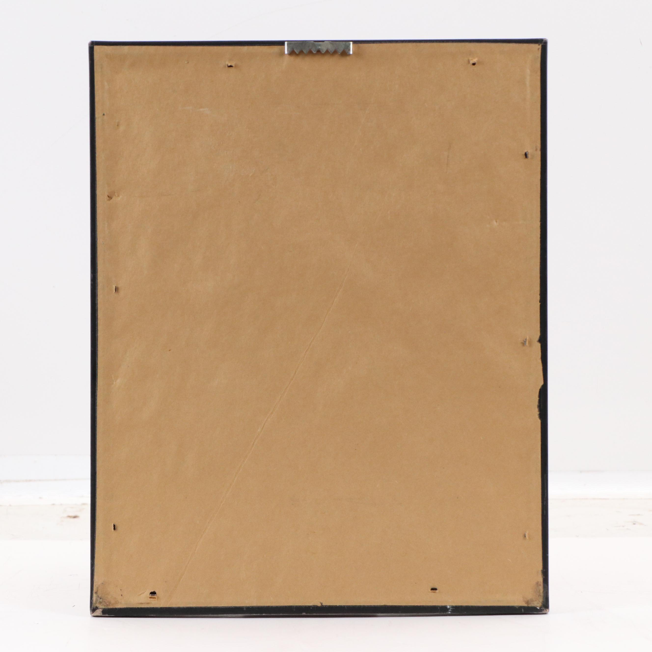 Offset Lithograph of Stylized Illustration "She Believed in Spontaneous Dancing"