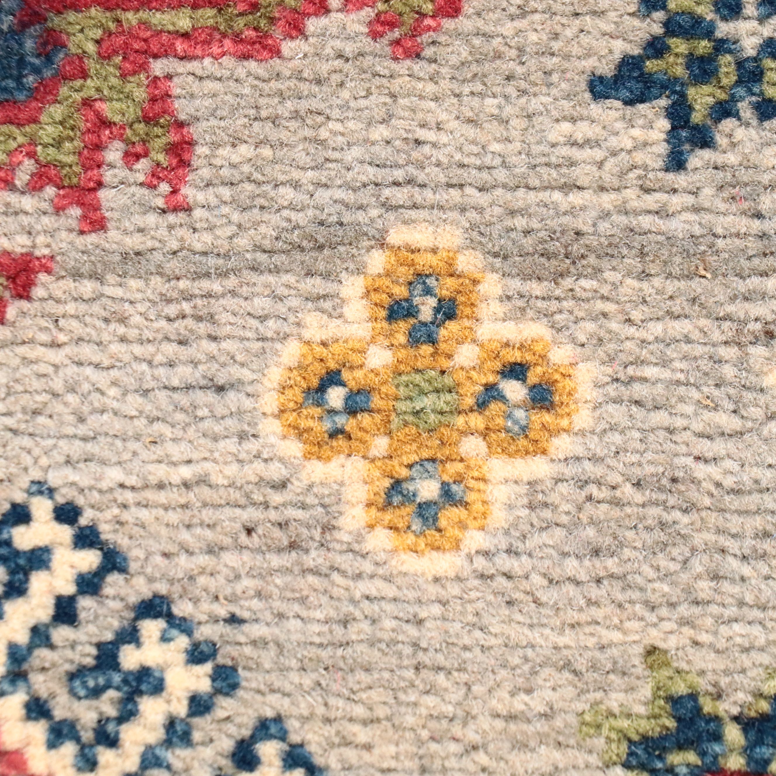 4' x 6'6 Hand-Knotted Caucasian Kazak Area Rug