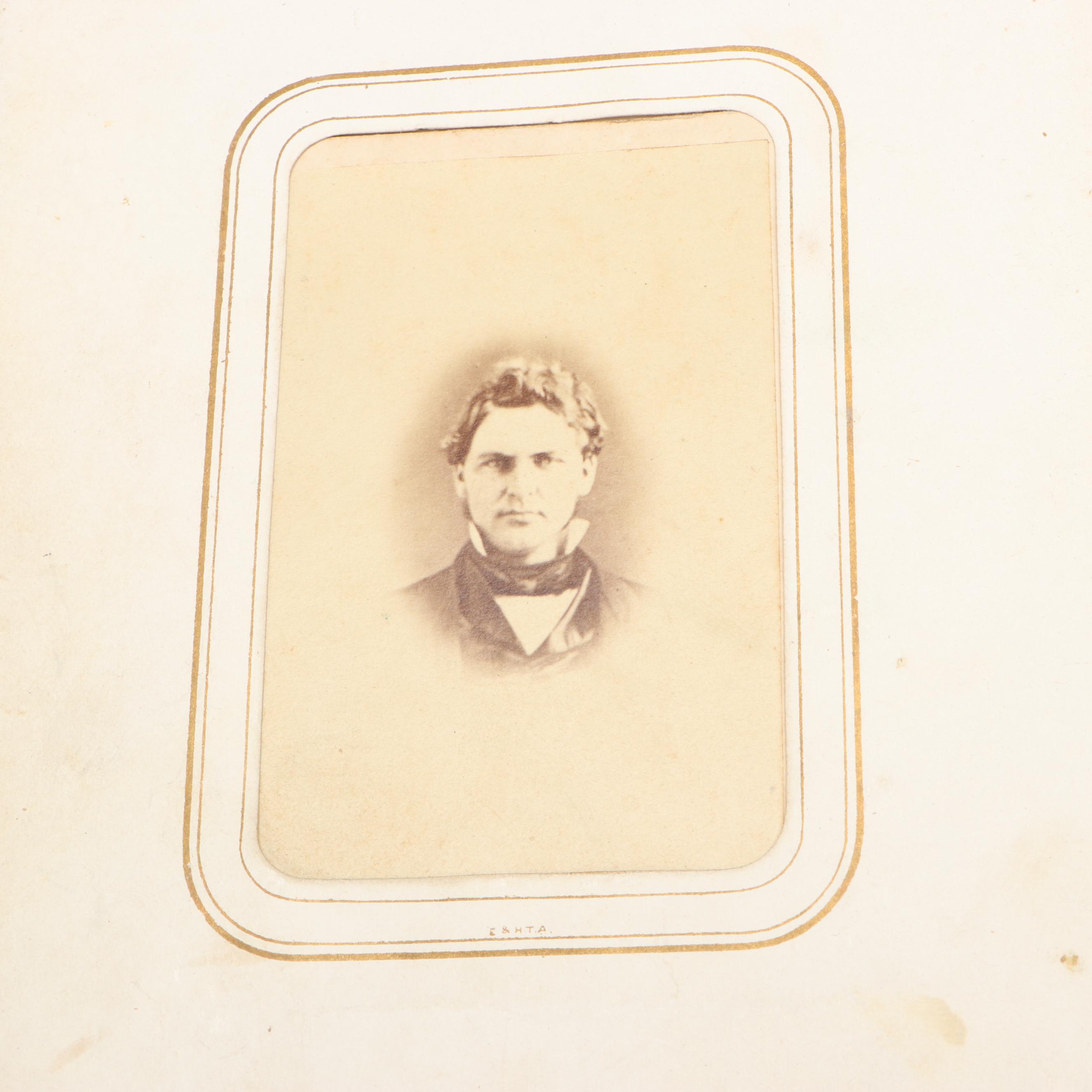 Carte de Visite with Other Portraits of Men, Women and Children, 19th Century