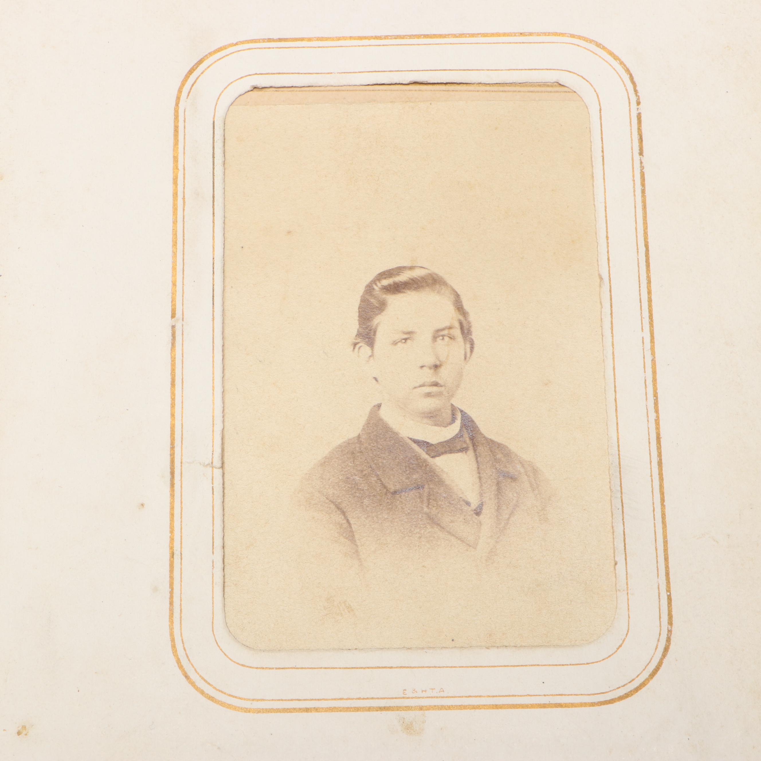 Carte de Visite with Other Portraits of Men, Women and Children, 19th Century