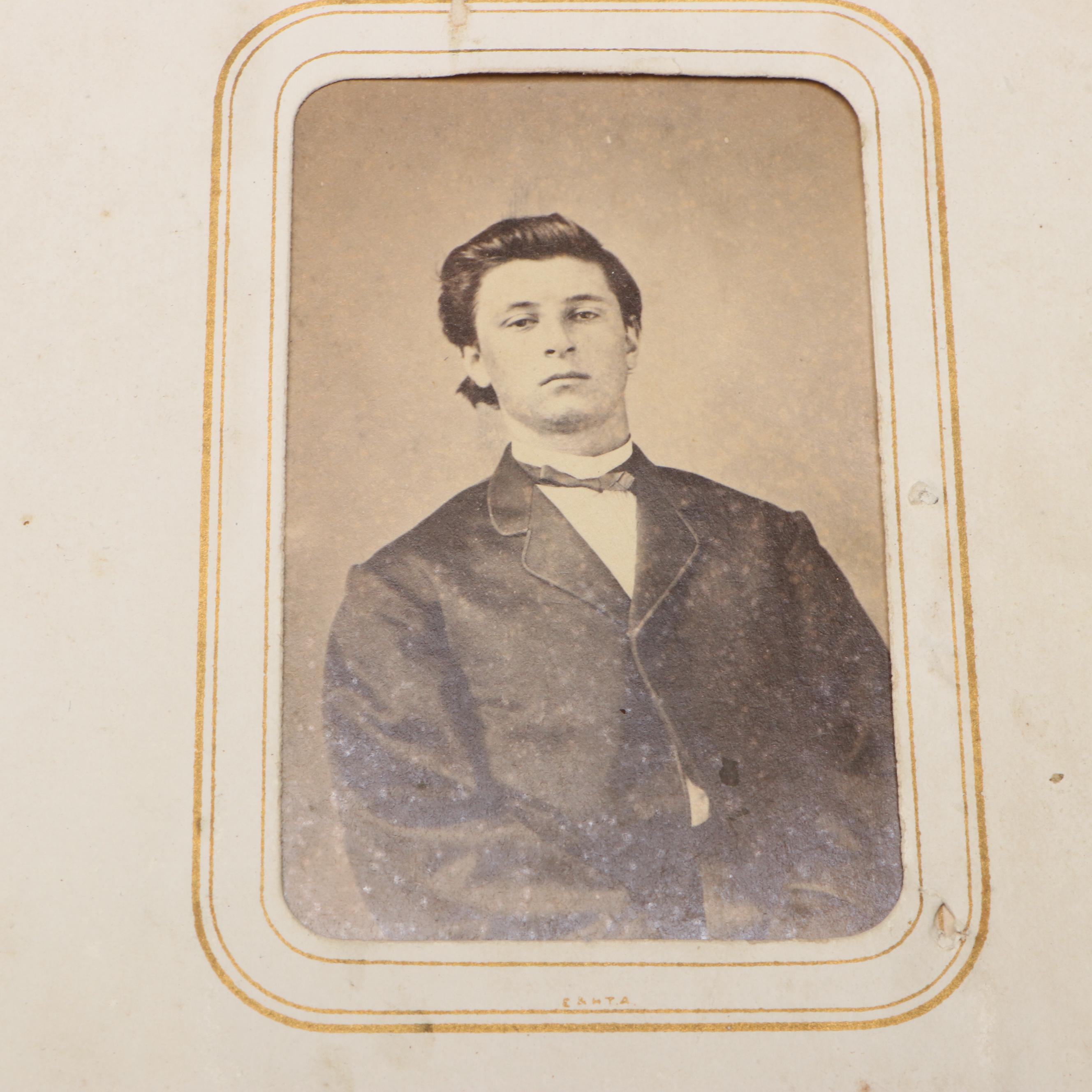 Carte de Visite with Other Portraits of Men, Women and Children, 19th Century