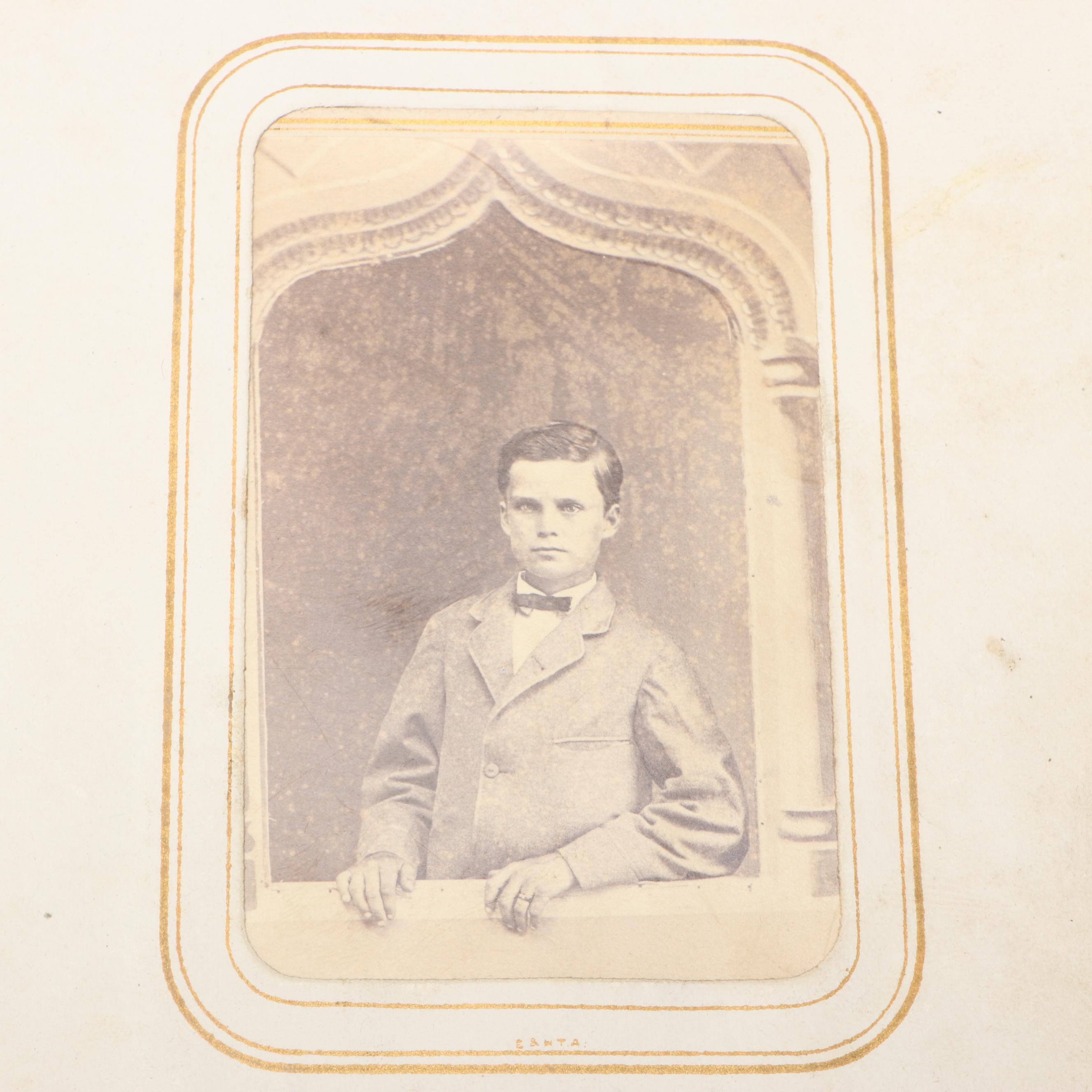 Carte de Visite with Other Portraits of Men, Women and Children, 19th Century