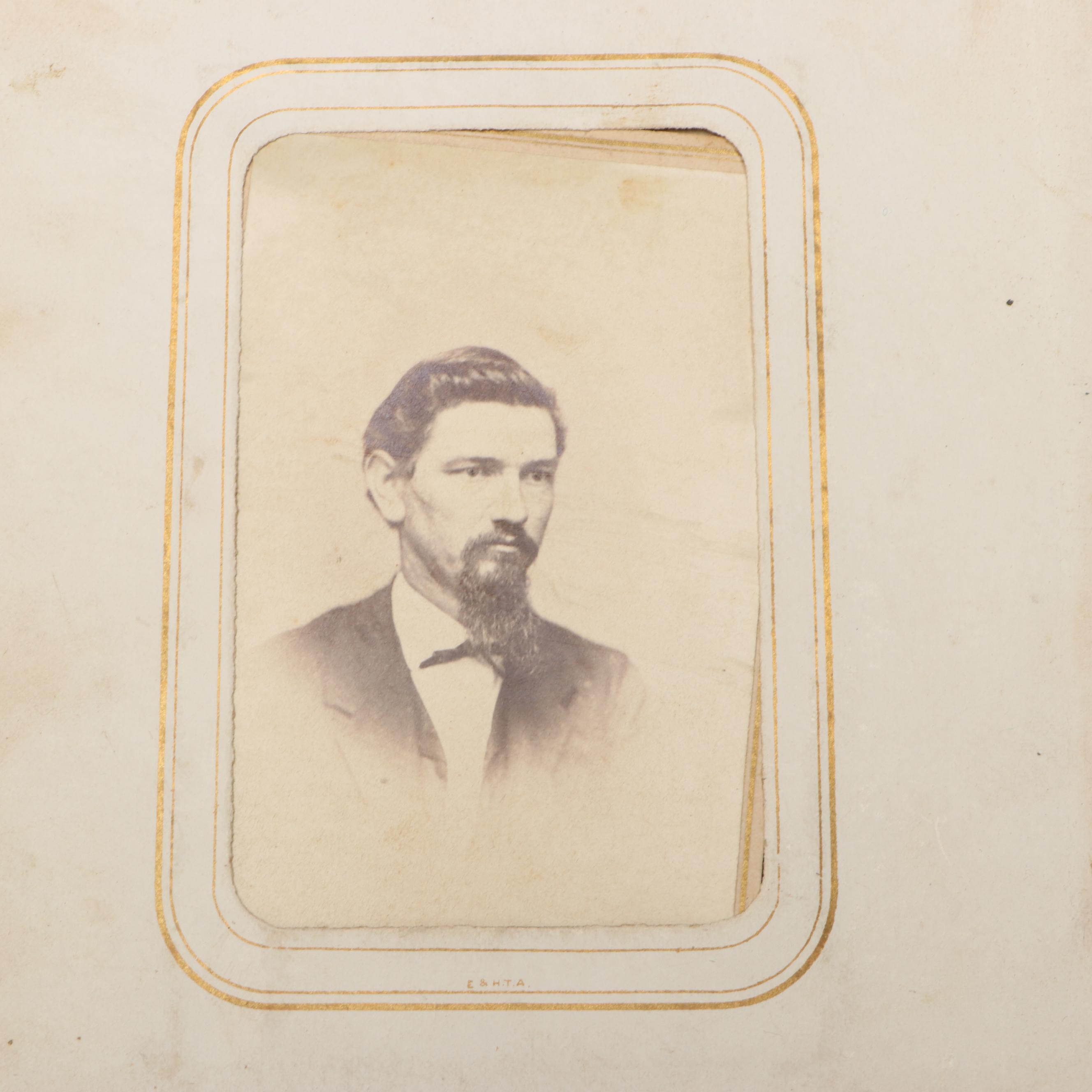 Carte de Visite with Other Portraits of Men, Women and Children, 19th Century