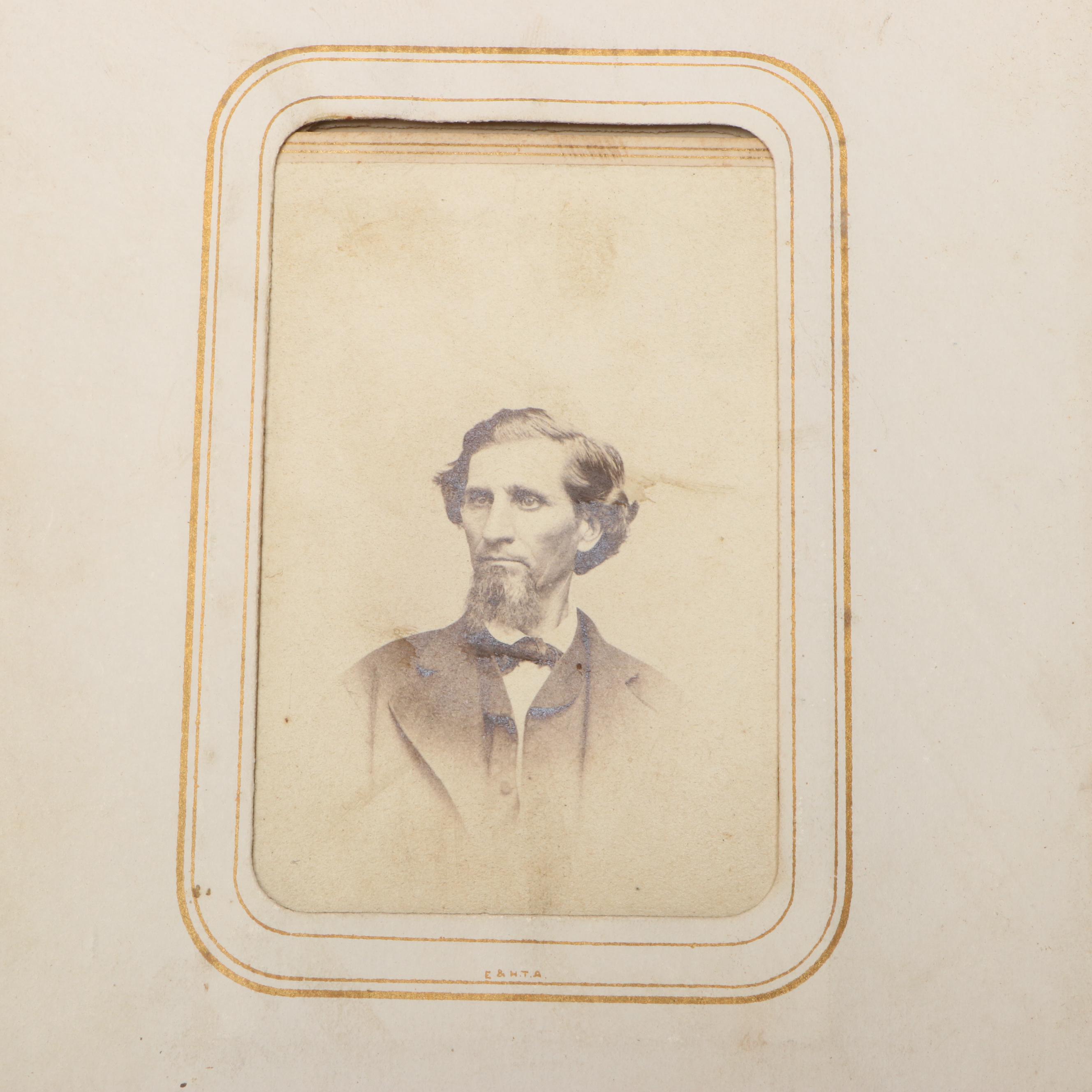 Carte de Visite with Other Portraits of Men, Women and Children, 19th Century