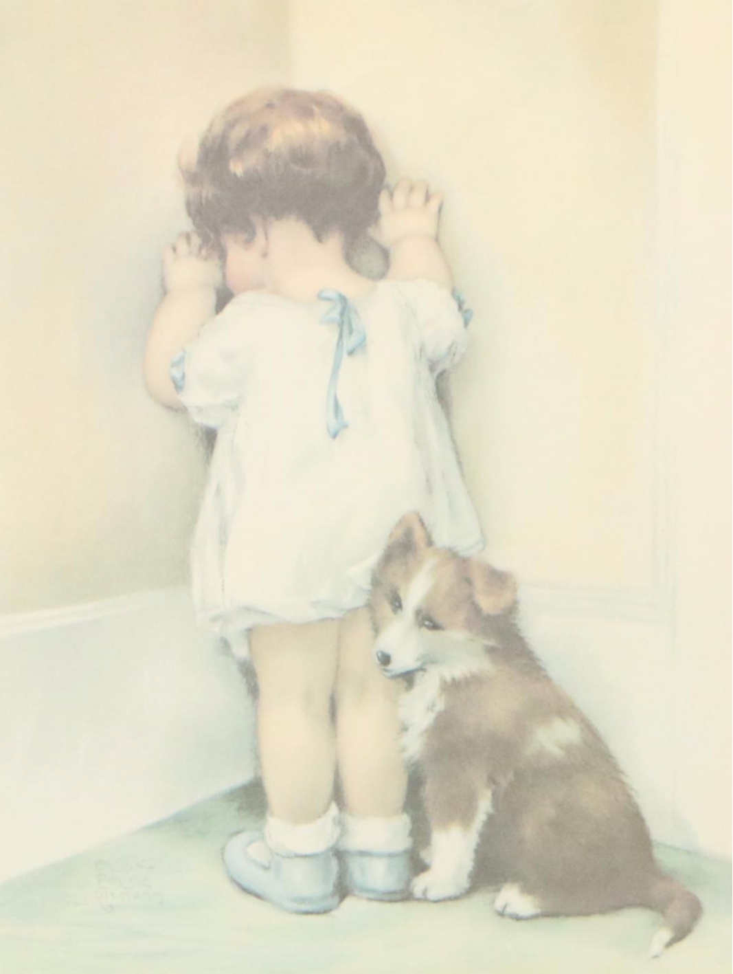 Offset Lithograph After Bessie Pease Gutmann "In Disgrace"