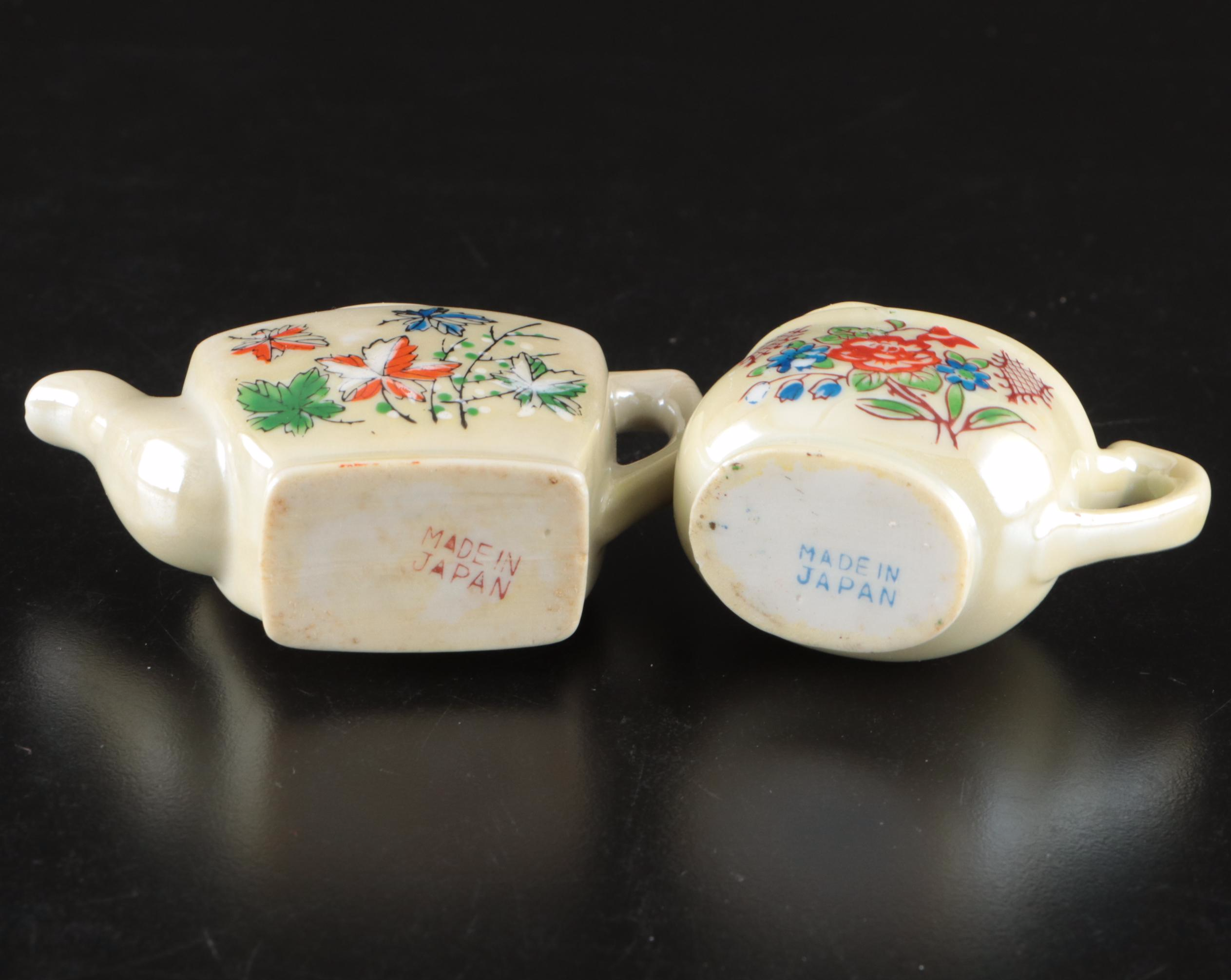 Japanese Miniature Lusterware Porcelain Tea Sets