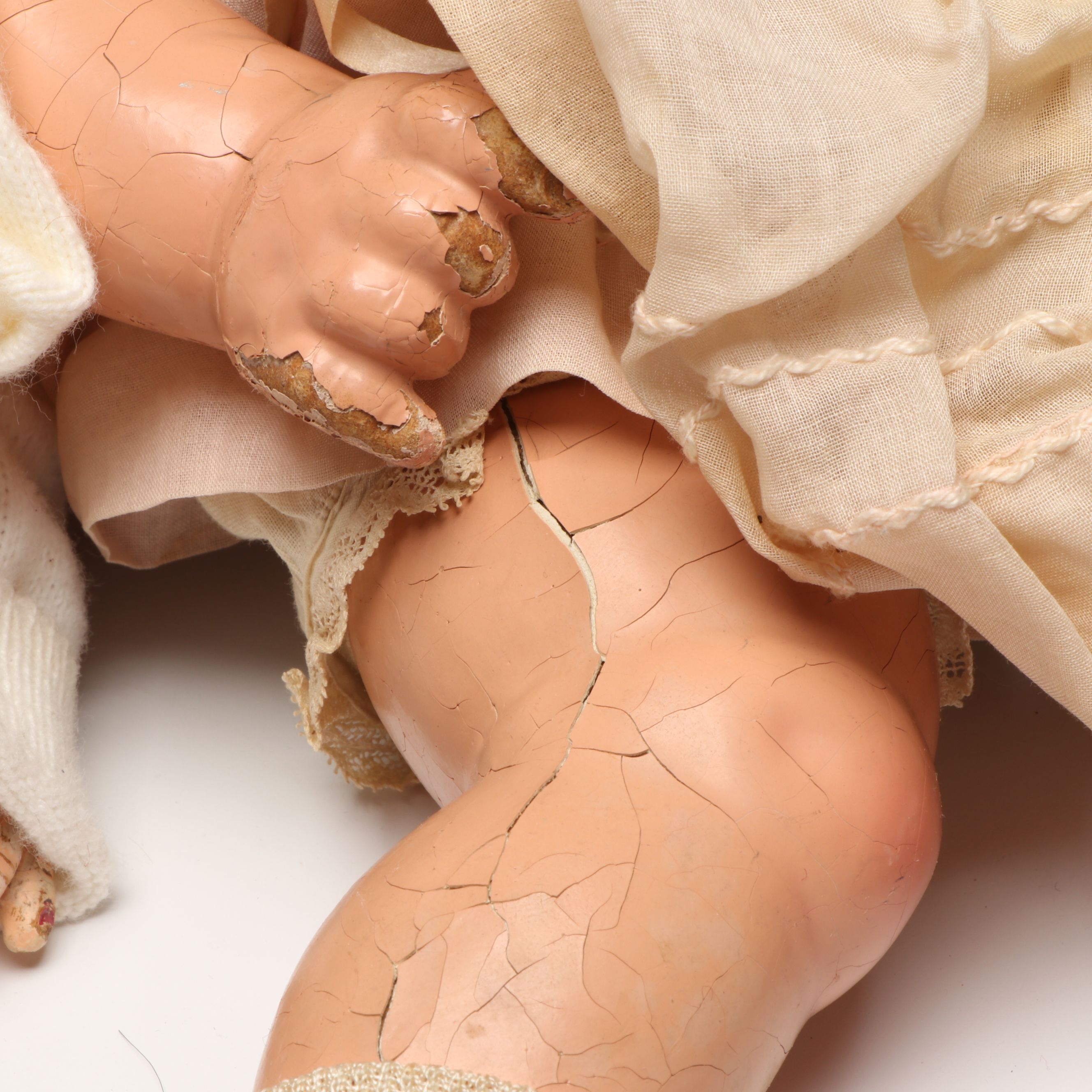 Pedigree Baby Doll with Composition and Other Vintage Dolls