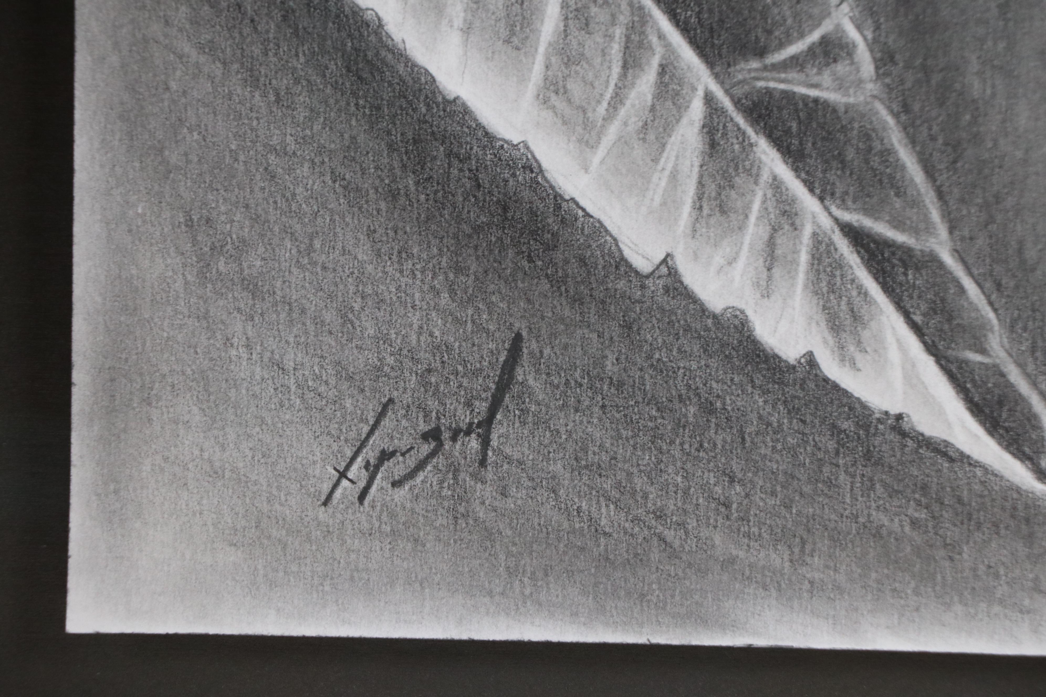 Realistic Close-Up Drawing of Woman's Face, 21st Century