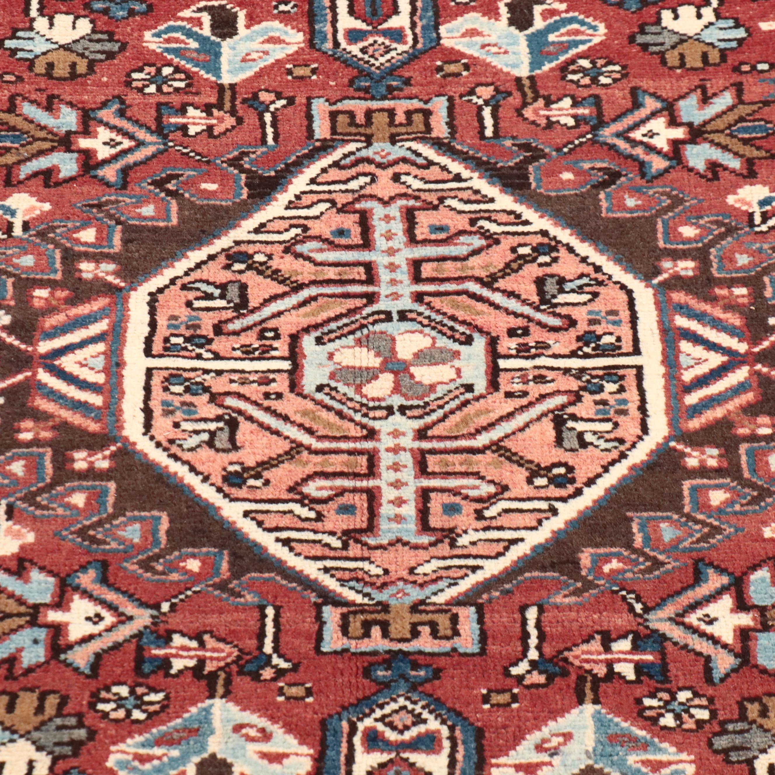 4'9 x 6'7 Hand-Knotted Persian Karaja Area Rug