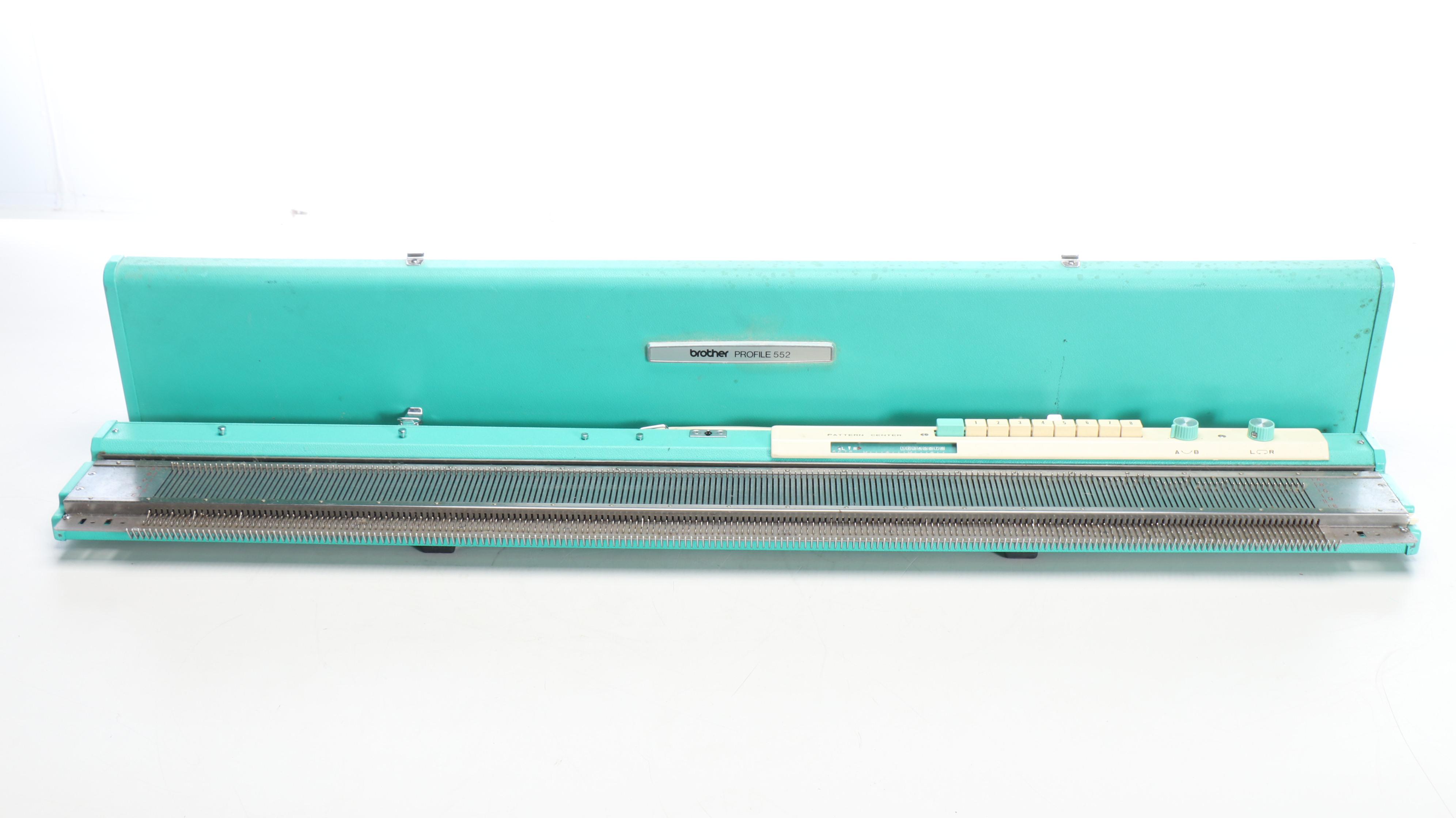 Brother Profile 552 Knitting Machine with Folding Table and More