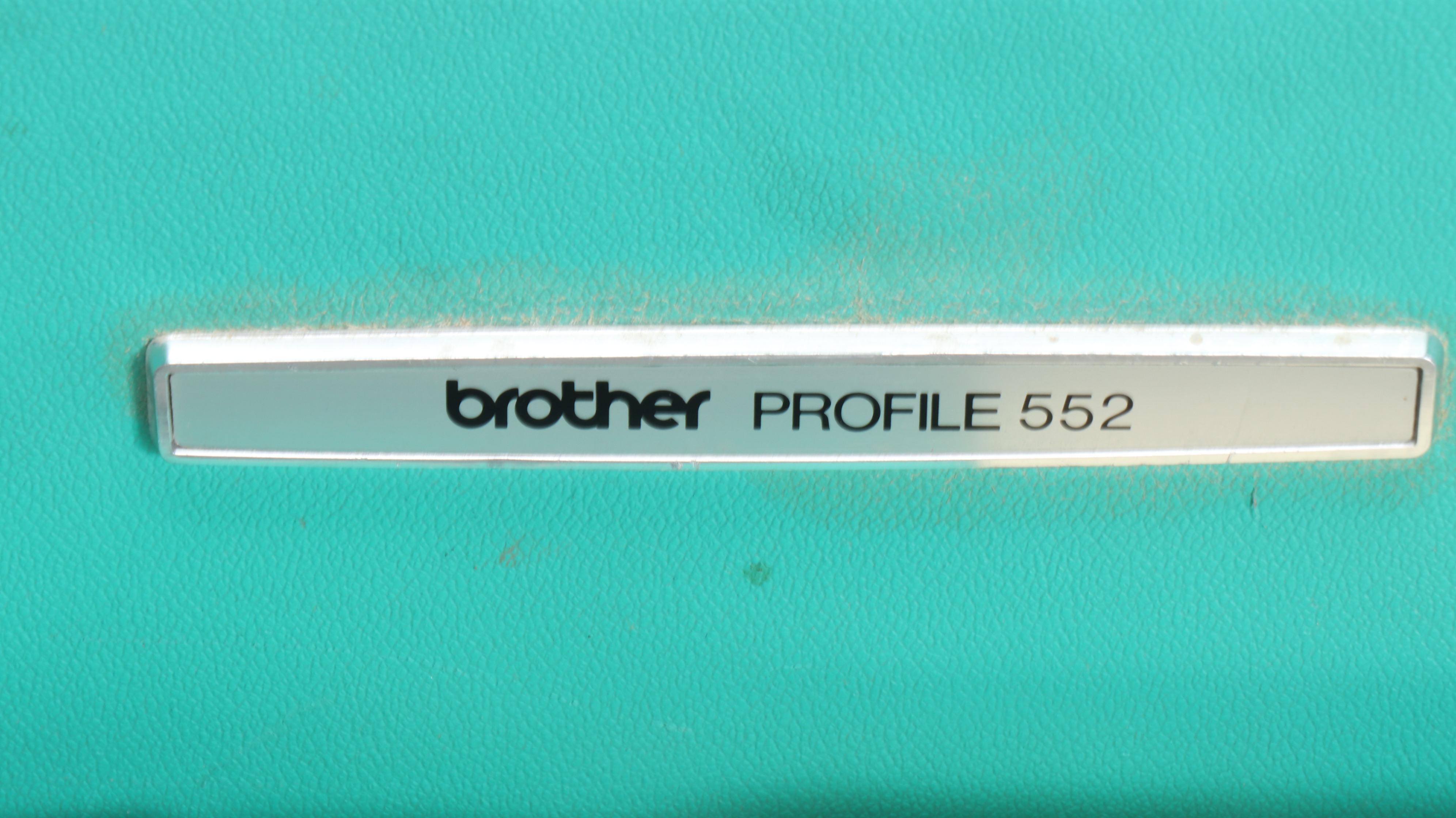 Brother Profile 552 Knitting Machine with Folding Table and More