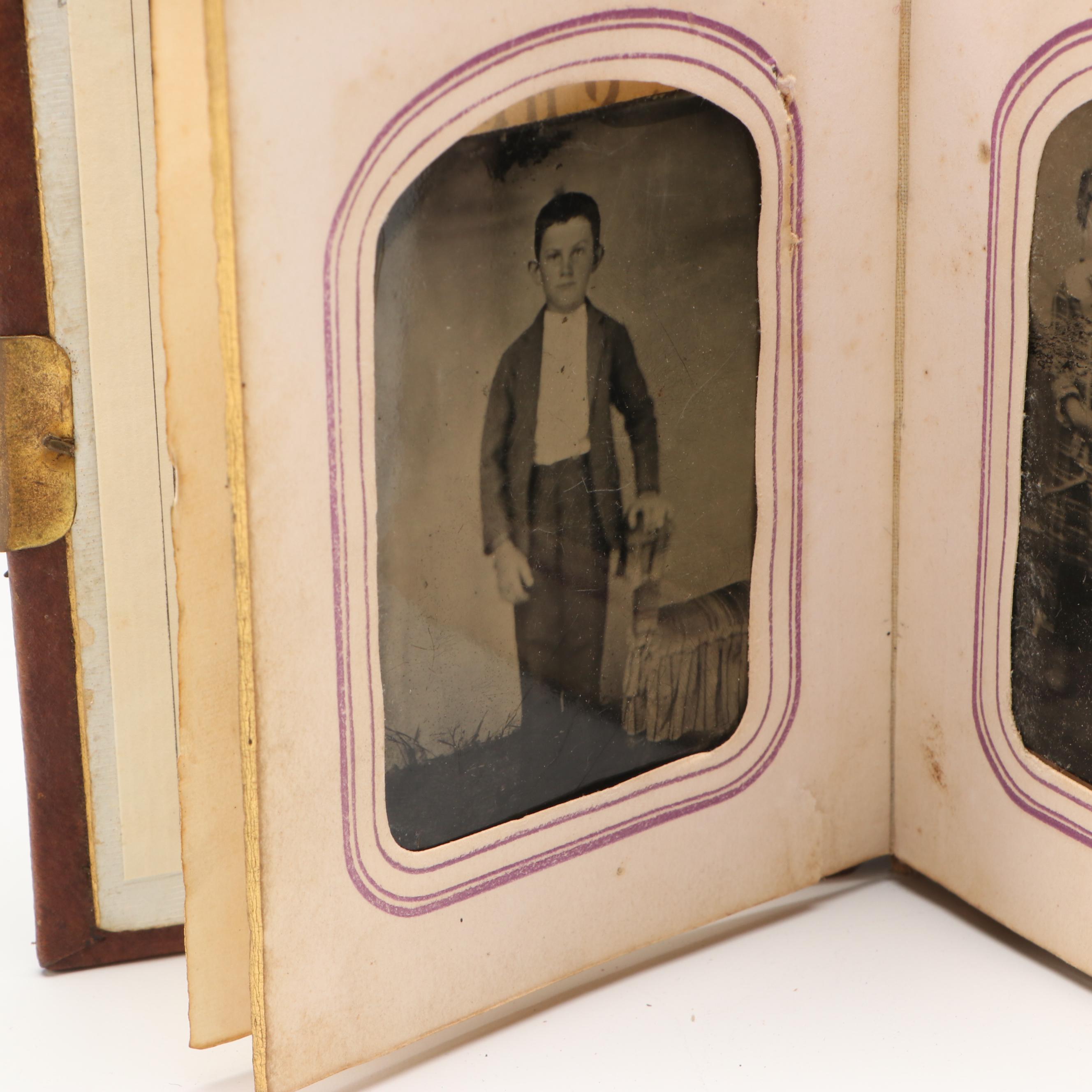 Tintypes and Other Portraits of Men, Women and Children, Mid-19th Century