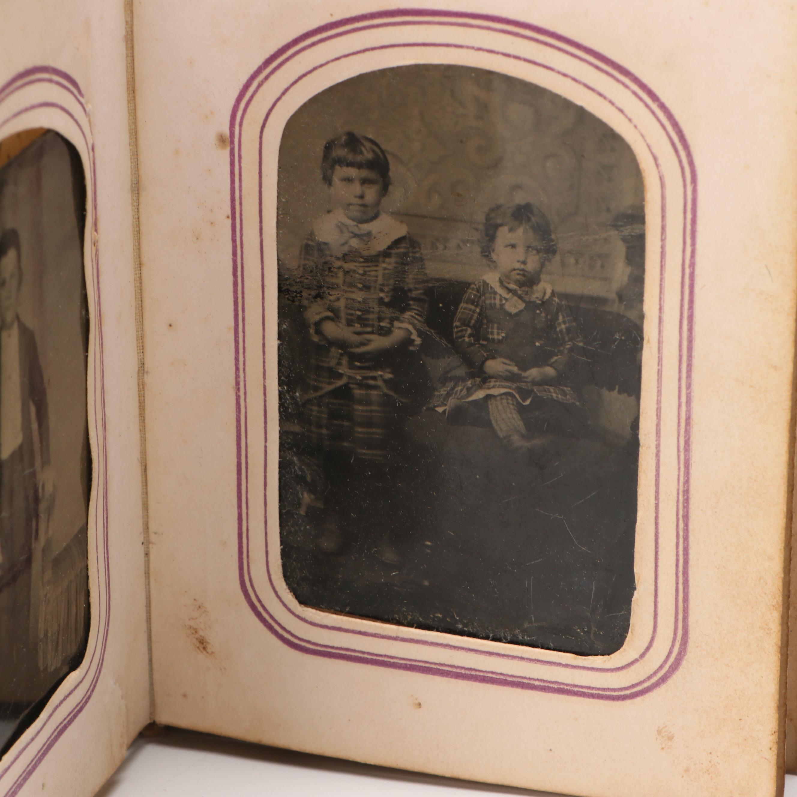 Tintypes and Other Portraits of Men, Women and Children, Mid-19th Century