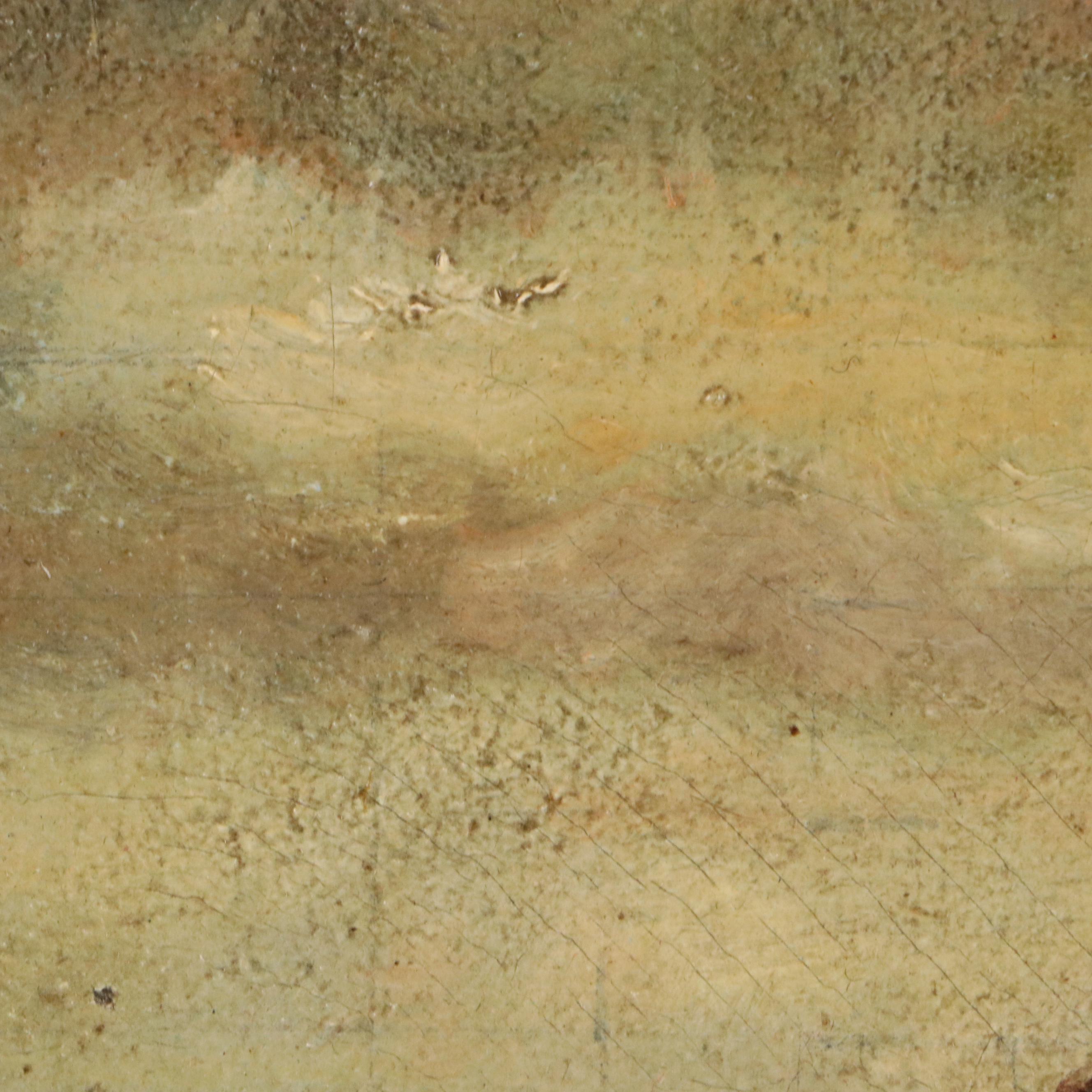 Western Oil Painting of Pony Express Rider After Henry Cross, Early 20th Century