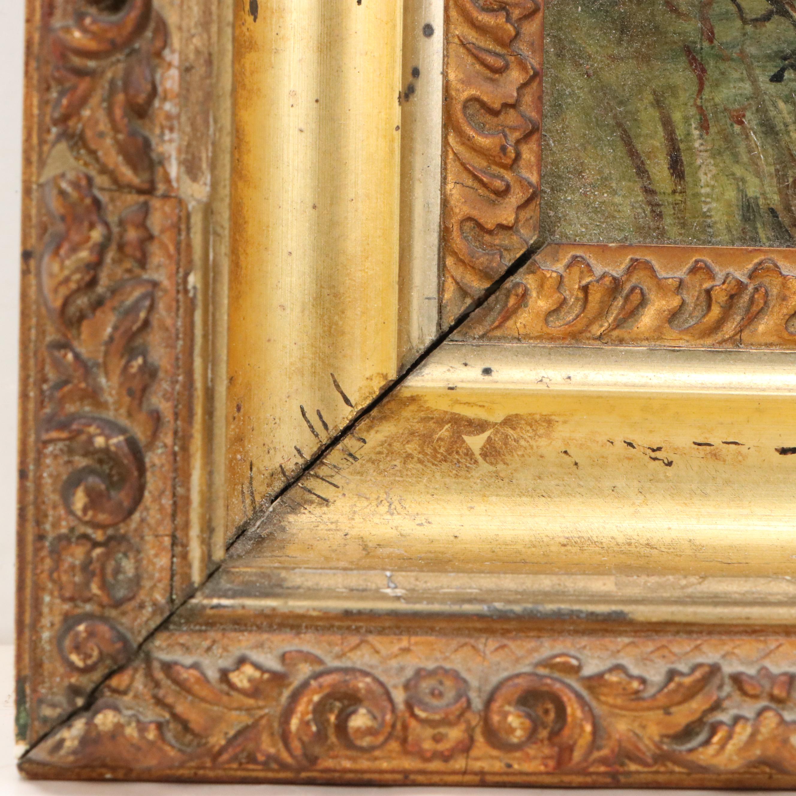 Western Oil Painting of Pony Express Rider After Henry Cross, Early 20th Century