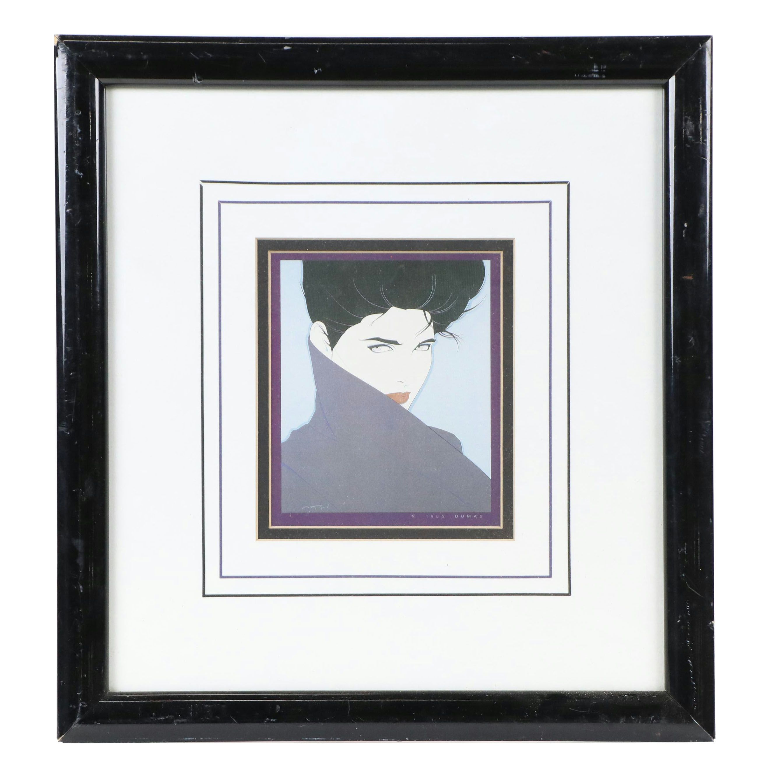 Offset Lithograph After Patrick Nagel of Woman, Late 20th Century