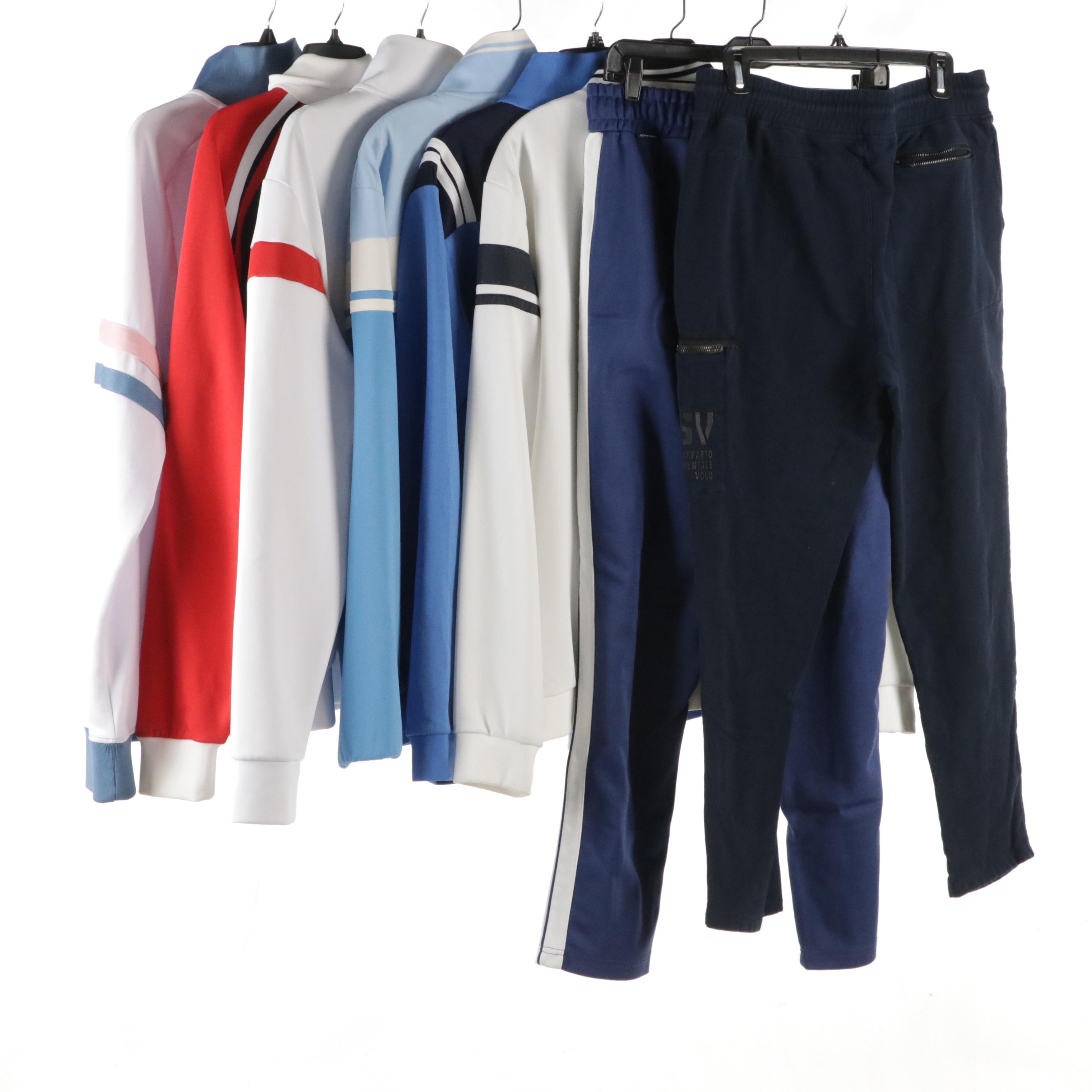 Men's Ellesse Track Jackets and Pants, Sergio Tacchini Zip Jackets, Other Sweats
