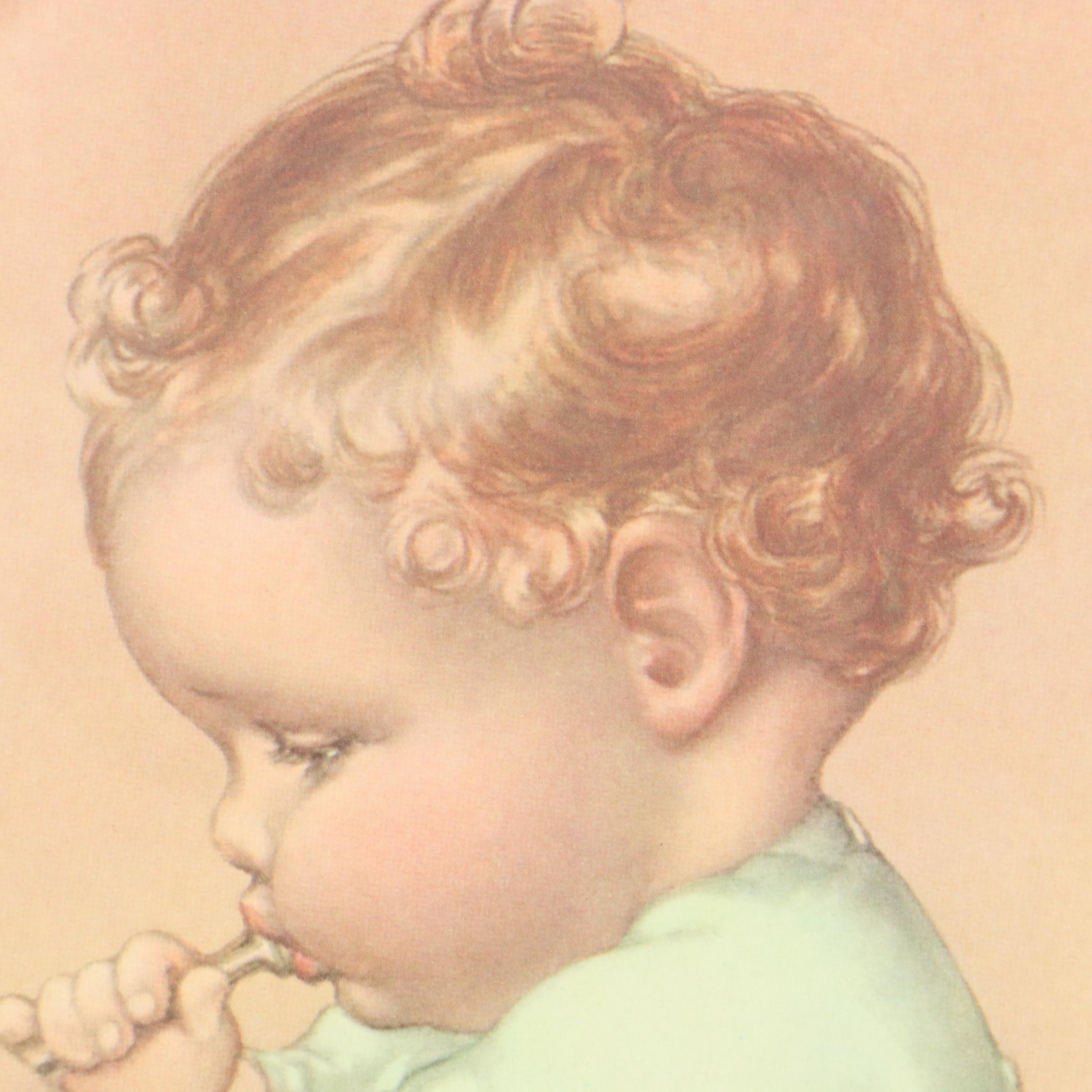 Offset Lithograph After Bessie Pease Gutmann "Taps," 20th Century