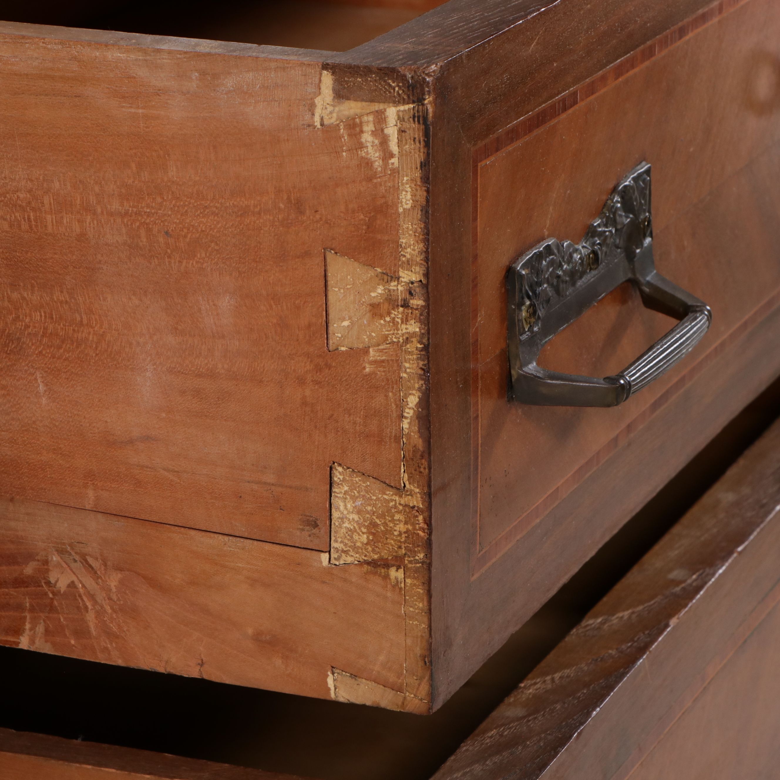 Belle Époque French Empire Style Marquetry and Bronze Mounted Commode