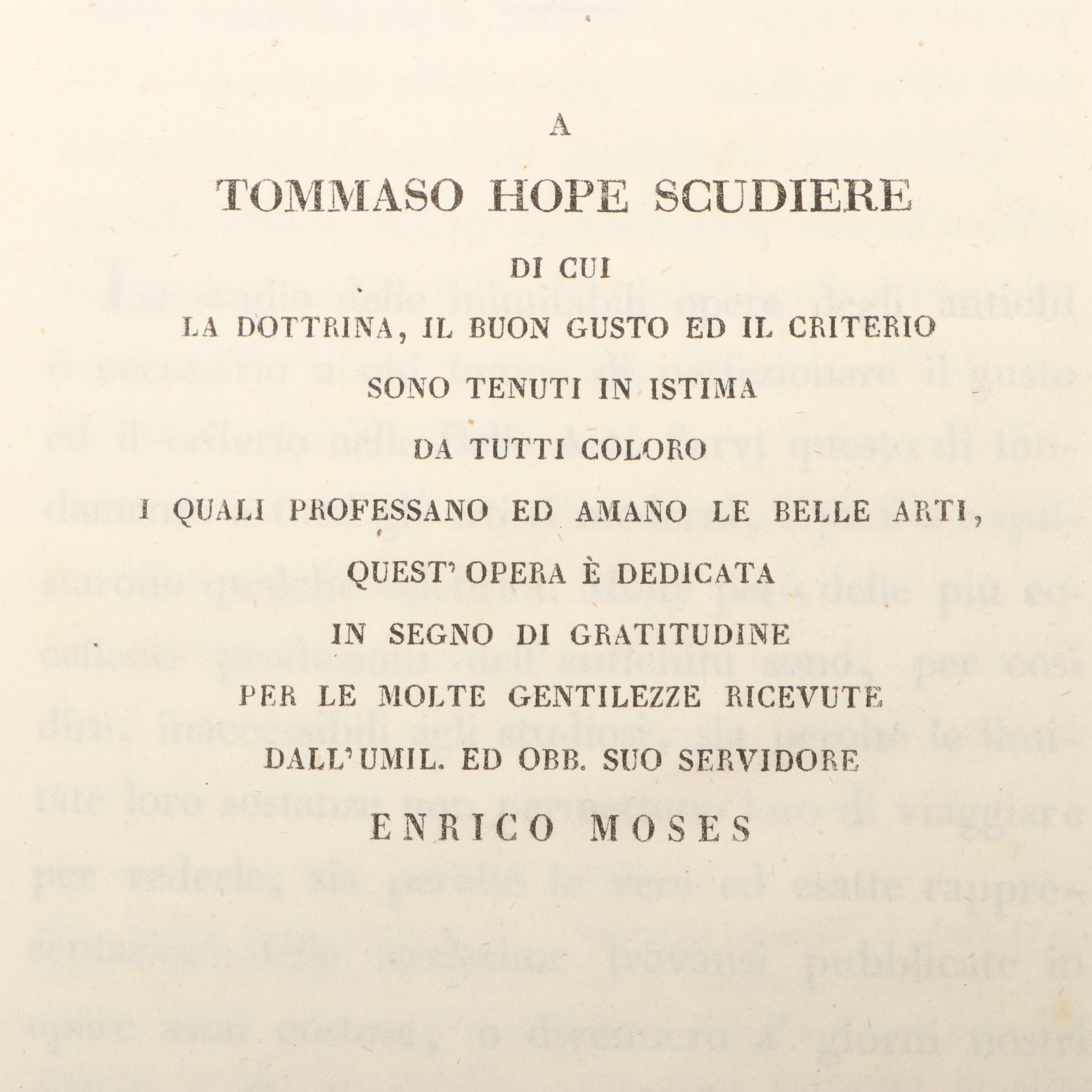 Illustrated "Raccolta di vasi antichi" by Enrico Moses, 1824