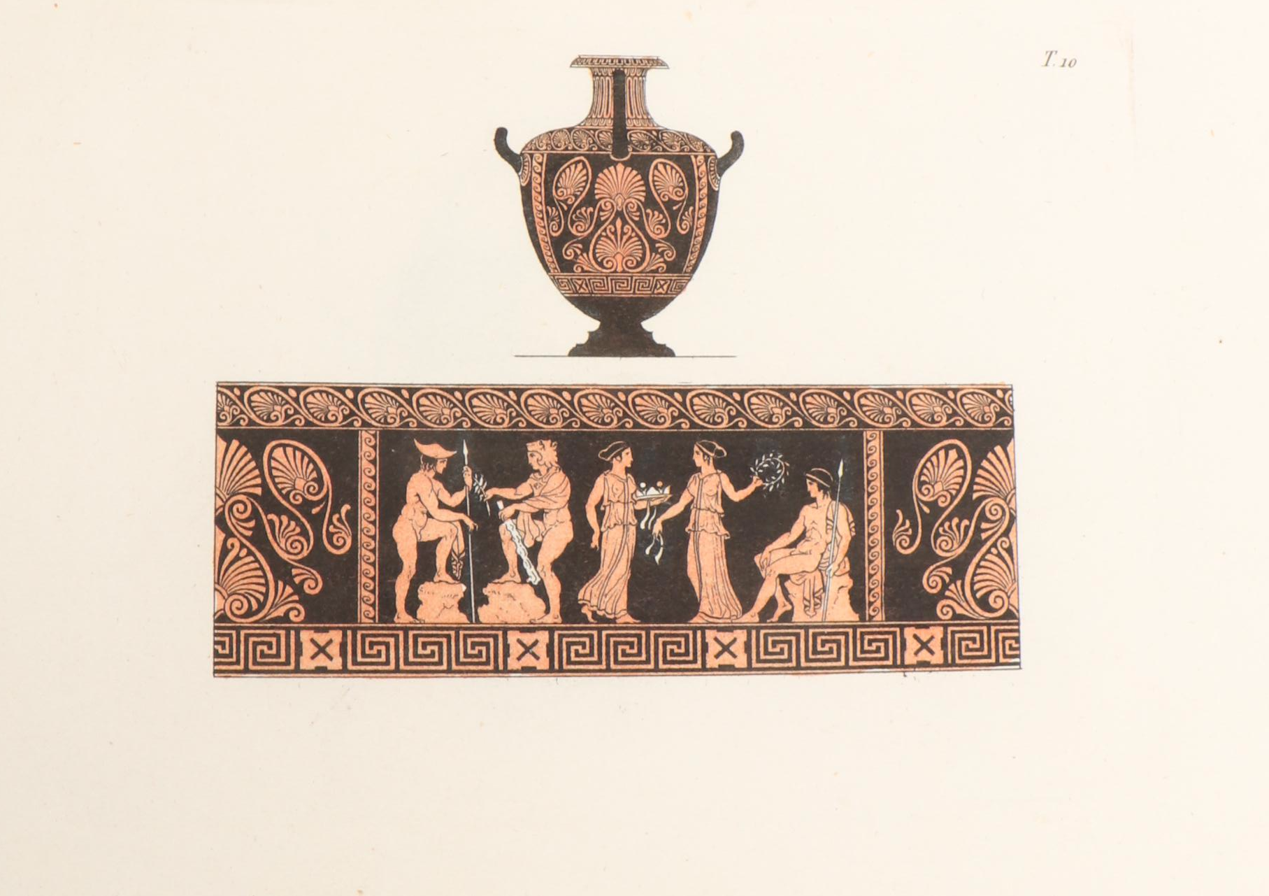 Illustrated "Raccolta di vasi antichi" by Enrico Moses, 1824