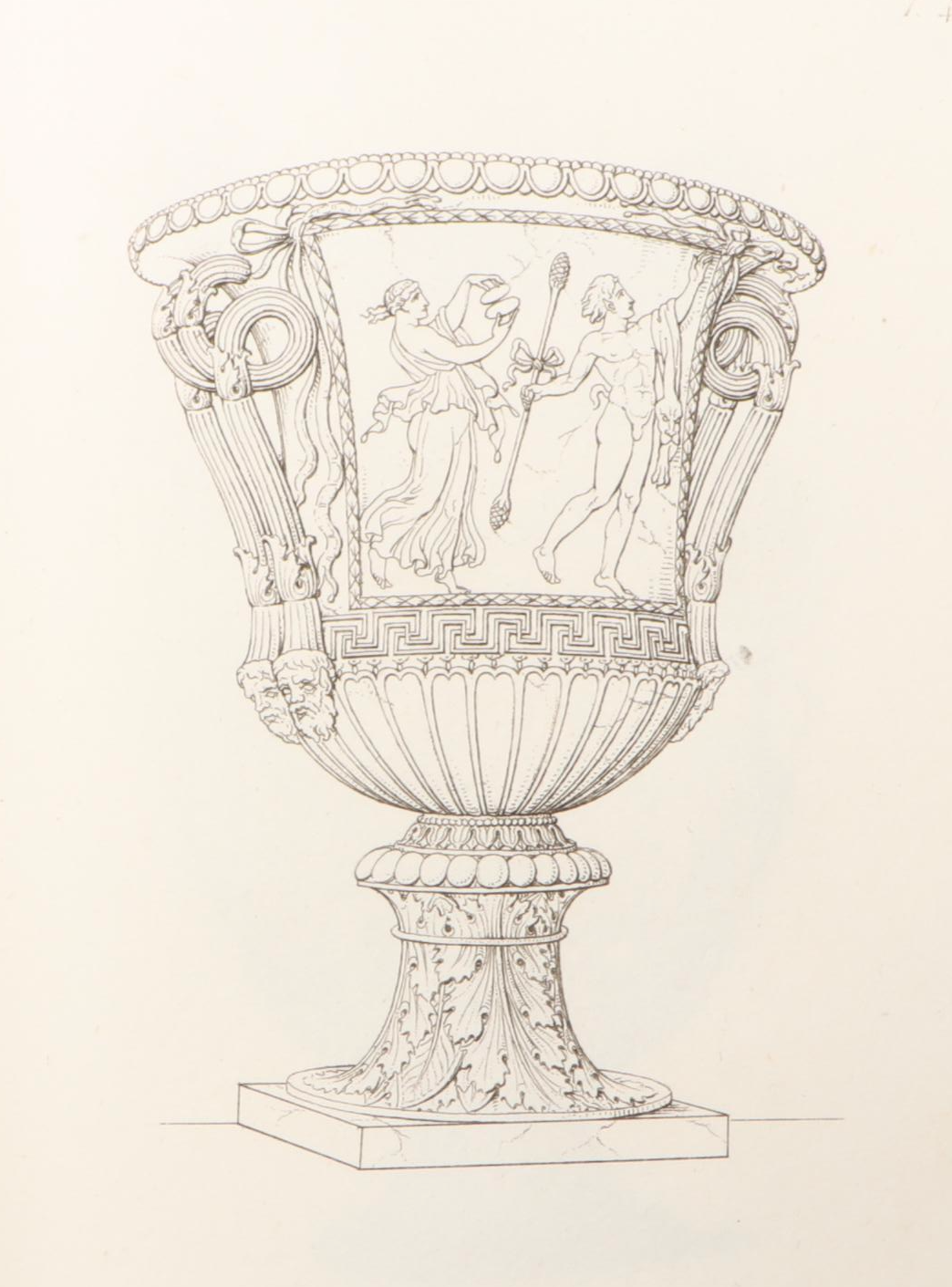 Illustrated "Raccolta di vasi antichi" by Enrico Moses, 1824