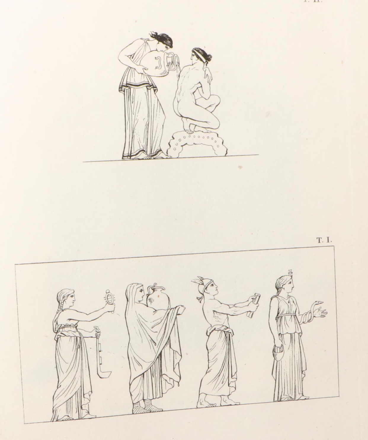 Illustrated "Raccolta di vasi antichi" by Enrico Moses, 1824