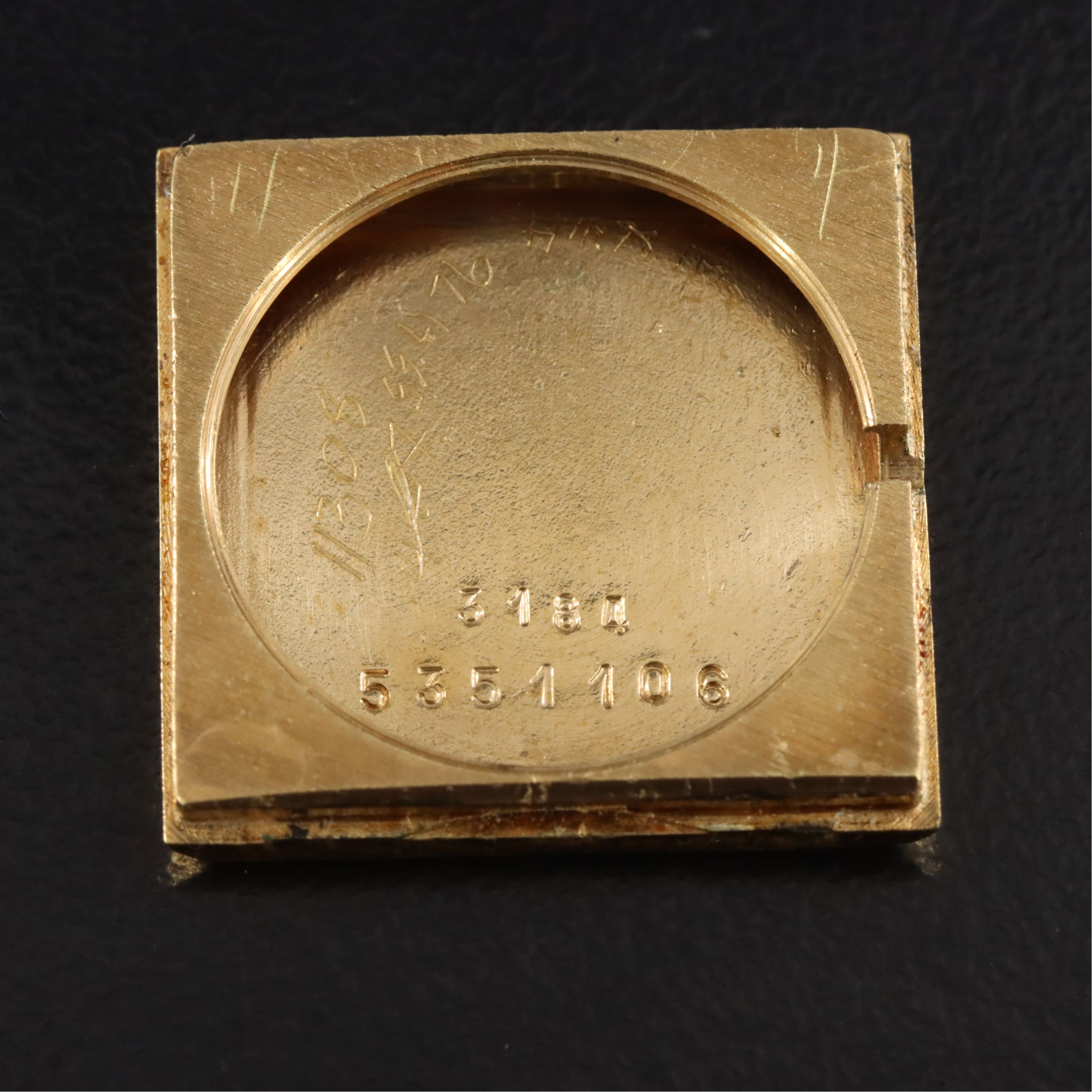 Vintage 18K Electroplate Yellow Gold Cartier Manual Wind Tank Watch