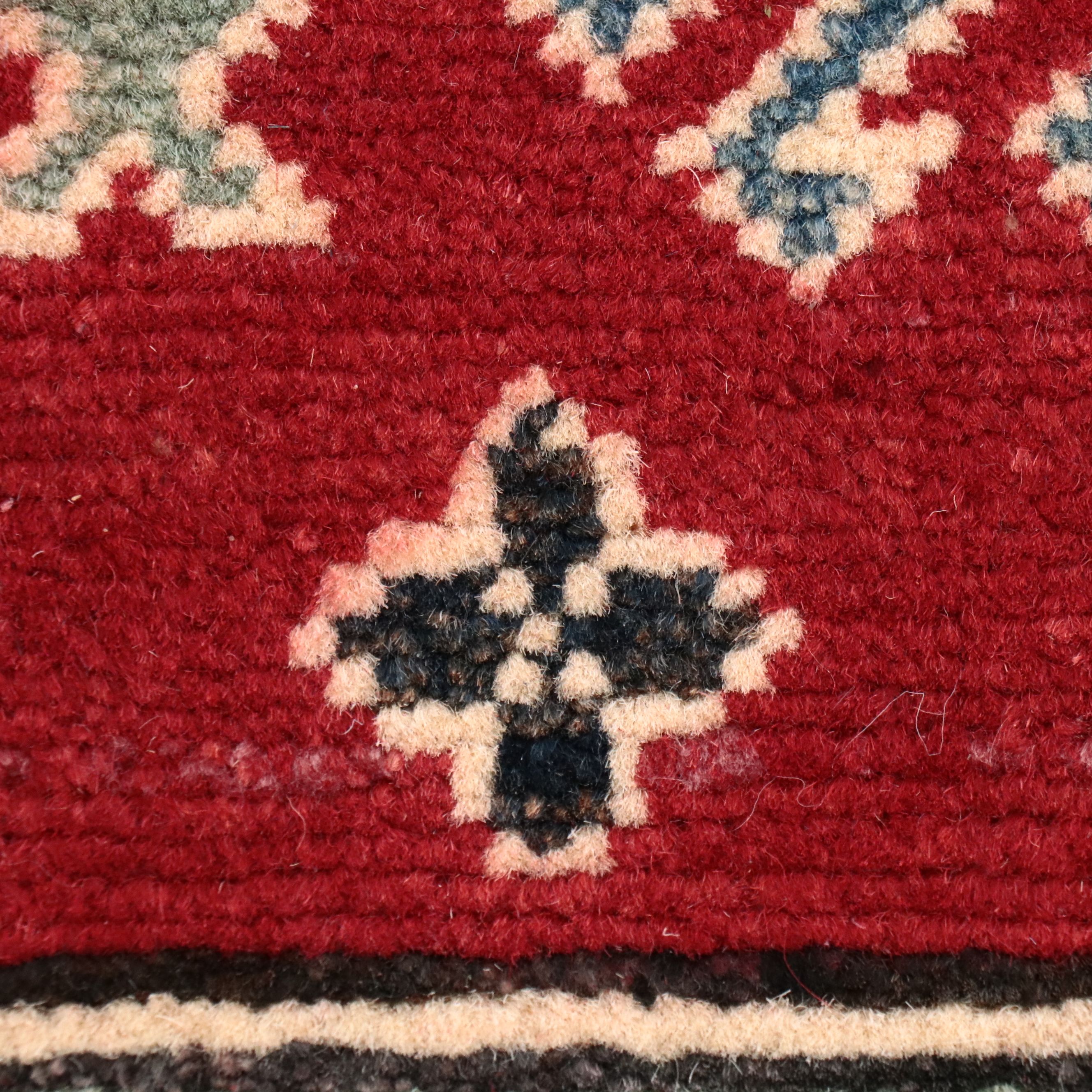 3'10 x 6'1 Hand-Knotted Pakistani Kazak Area Rug