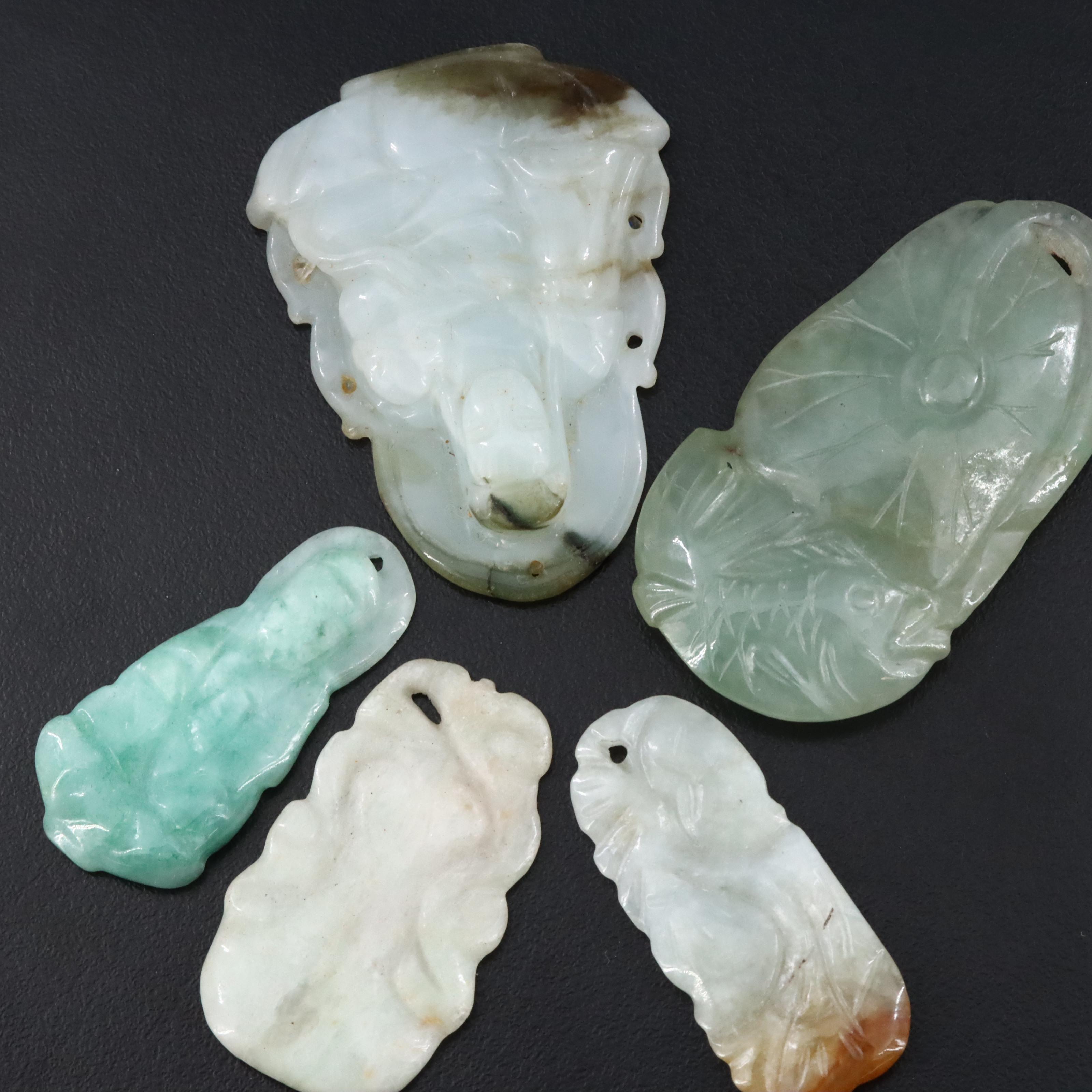 Loose 241.00 CTW Jadeite Pendants