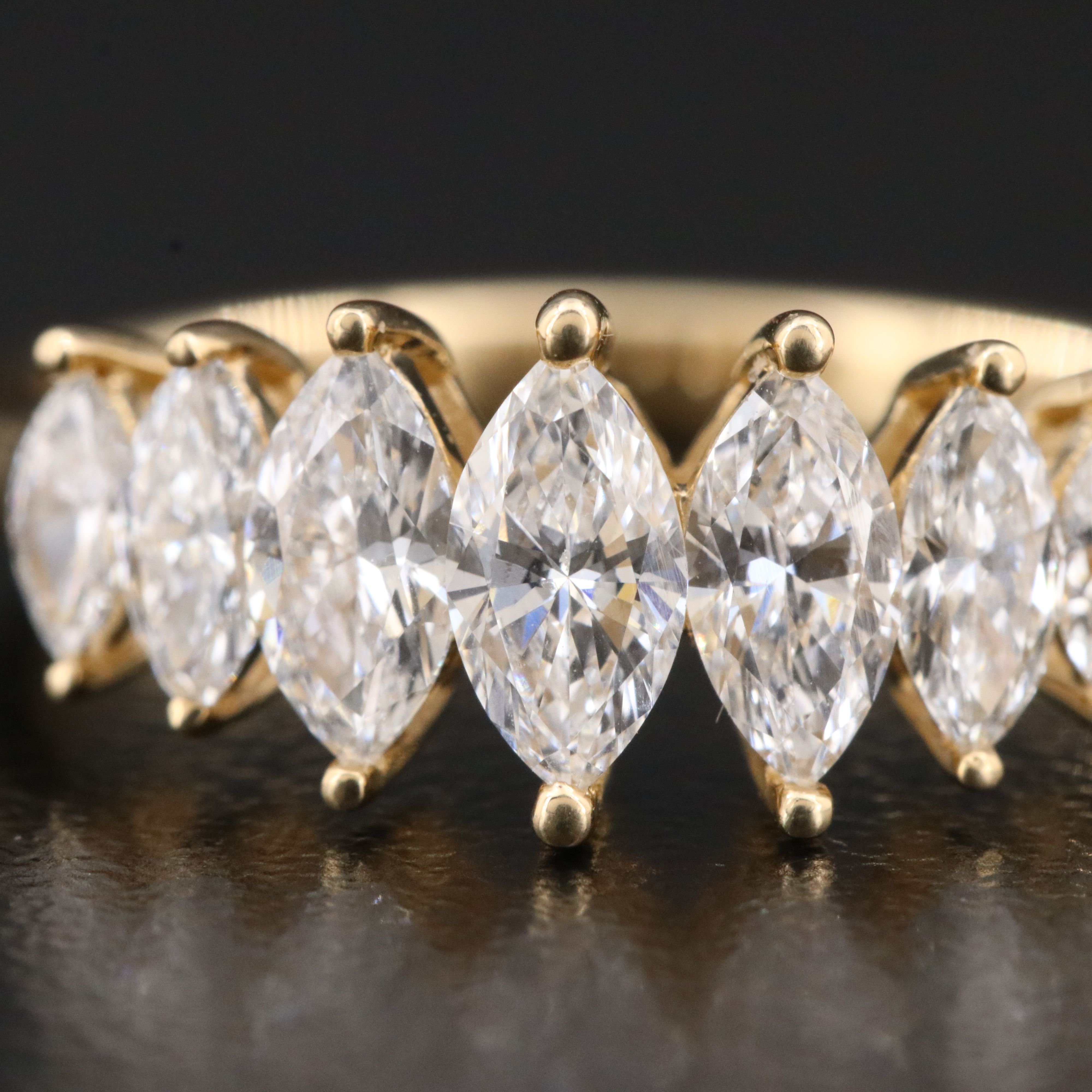 14K 1.21 CTW Lab Grown Diamond Pyramid Ring