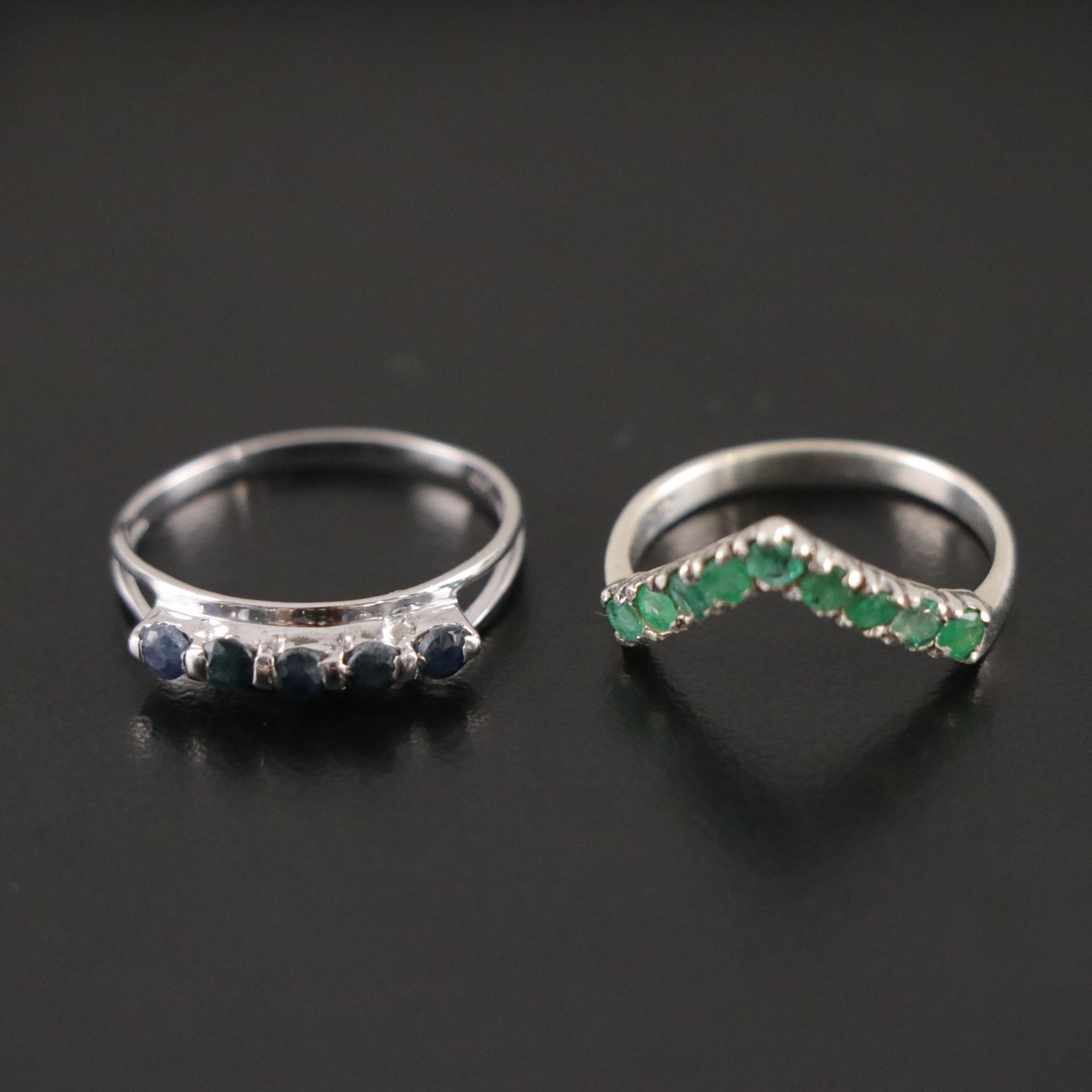 14 Assorted Sterling Silver Rings, Necklaces and Earrings