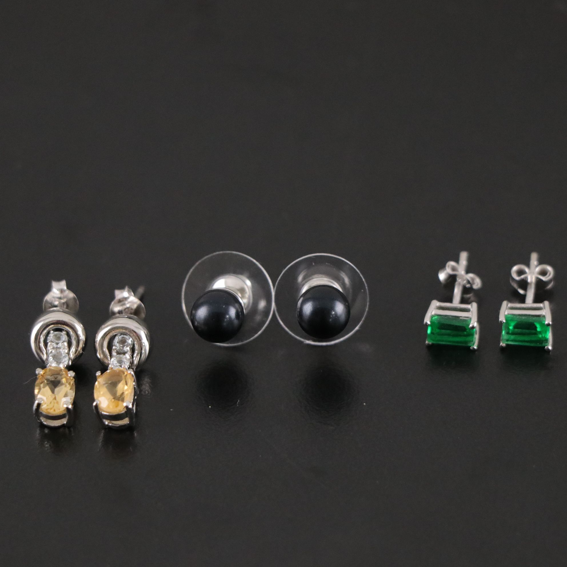 14 Assorted Sterling Silver Rings, Necklaces and Earrings