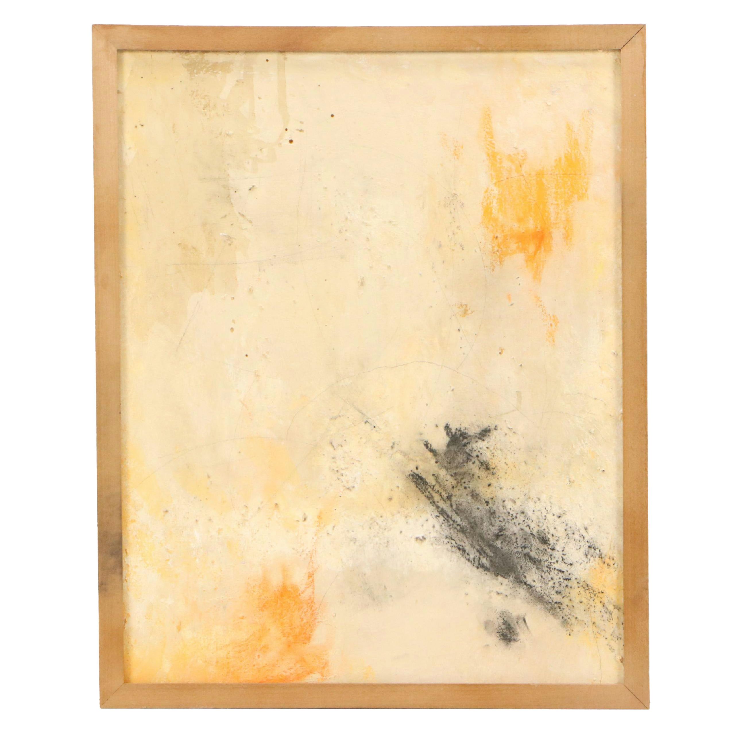 Mina Vale Abstract Mixed Media Painting "Echo Fields," 2024