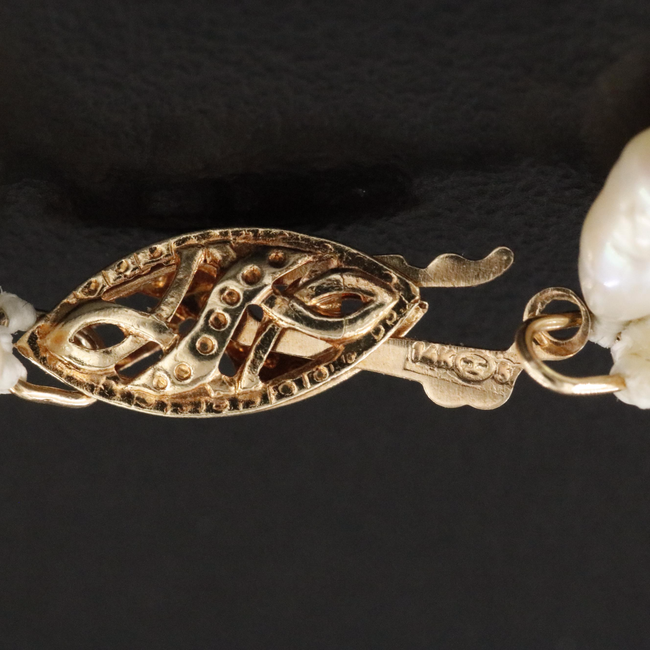 14K Pearl Four Strand Necklace