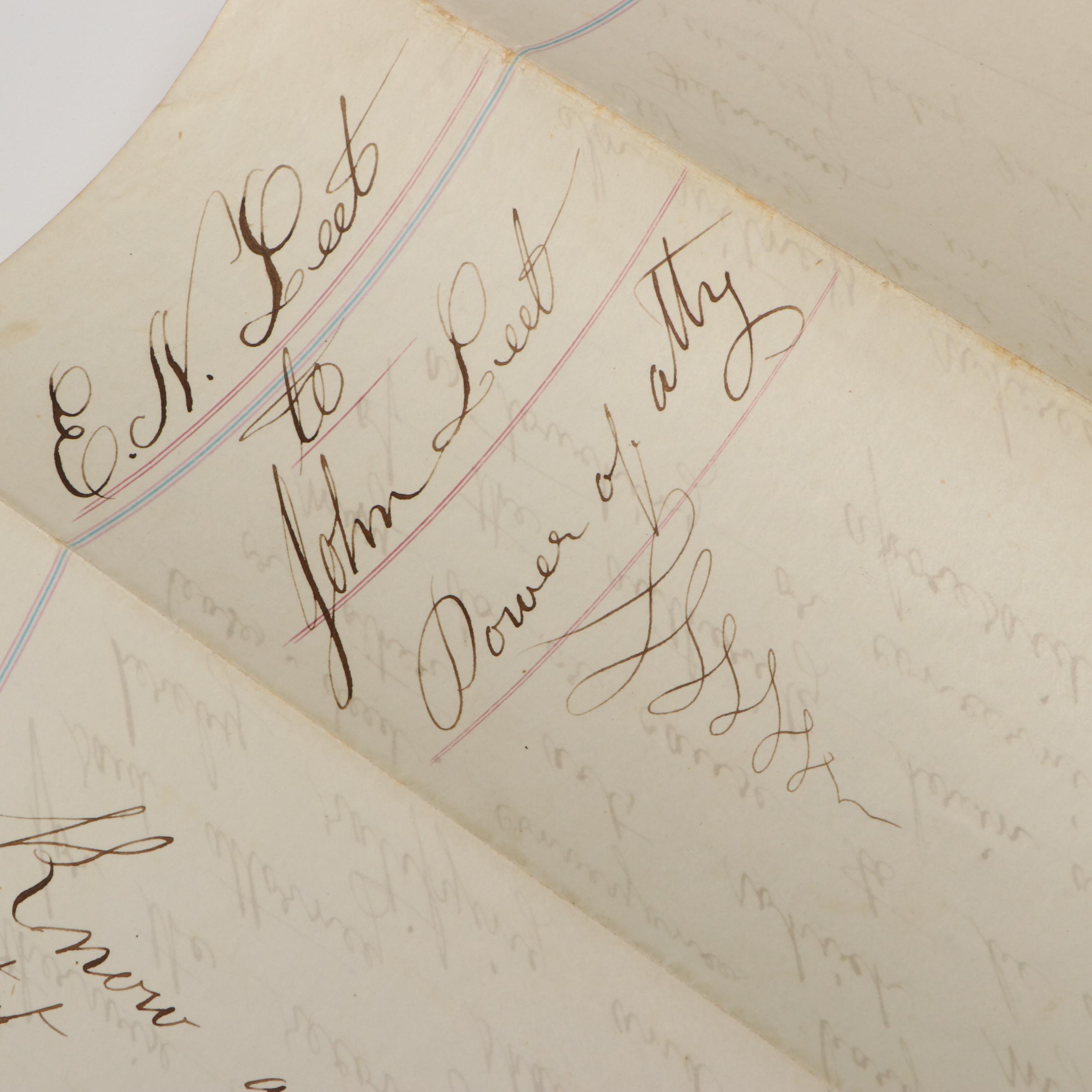 Lockport Banking Checks with Document and Bill of Sale, Late 19th/Early 20th C.